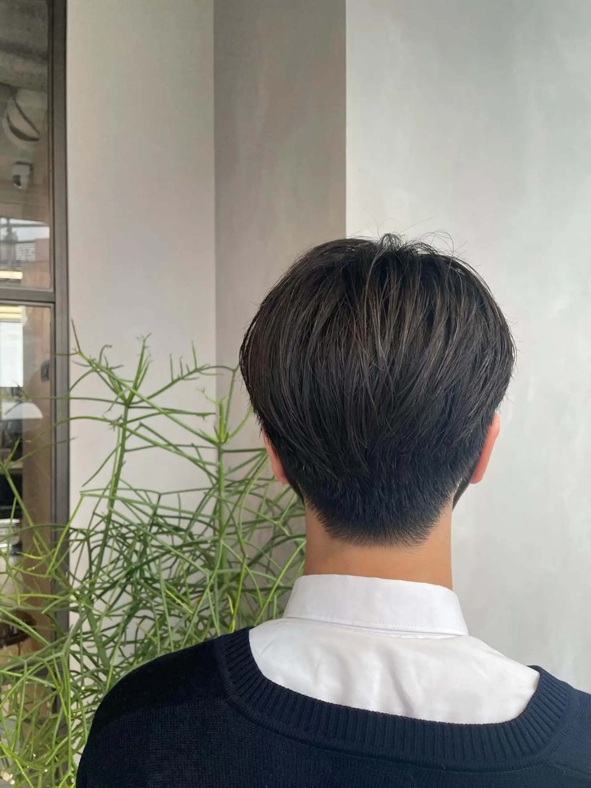 ショート メンズ カット 縮毛矯正 渋谷レイヤーカット/ 暖色艶カラー🩵高橋のヘアスタイル