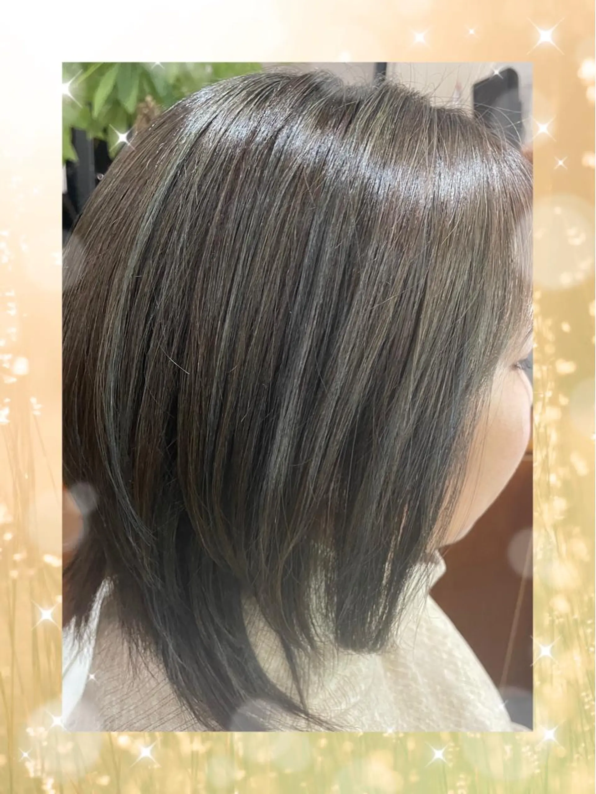 ミディアム カラー アッシュ ハイライトカラー ハイライト 美容室ARKS 黒田杏奈のヘアスタイル