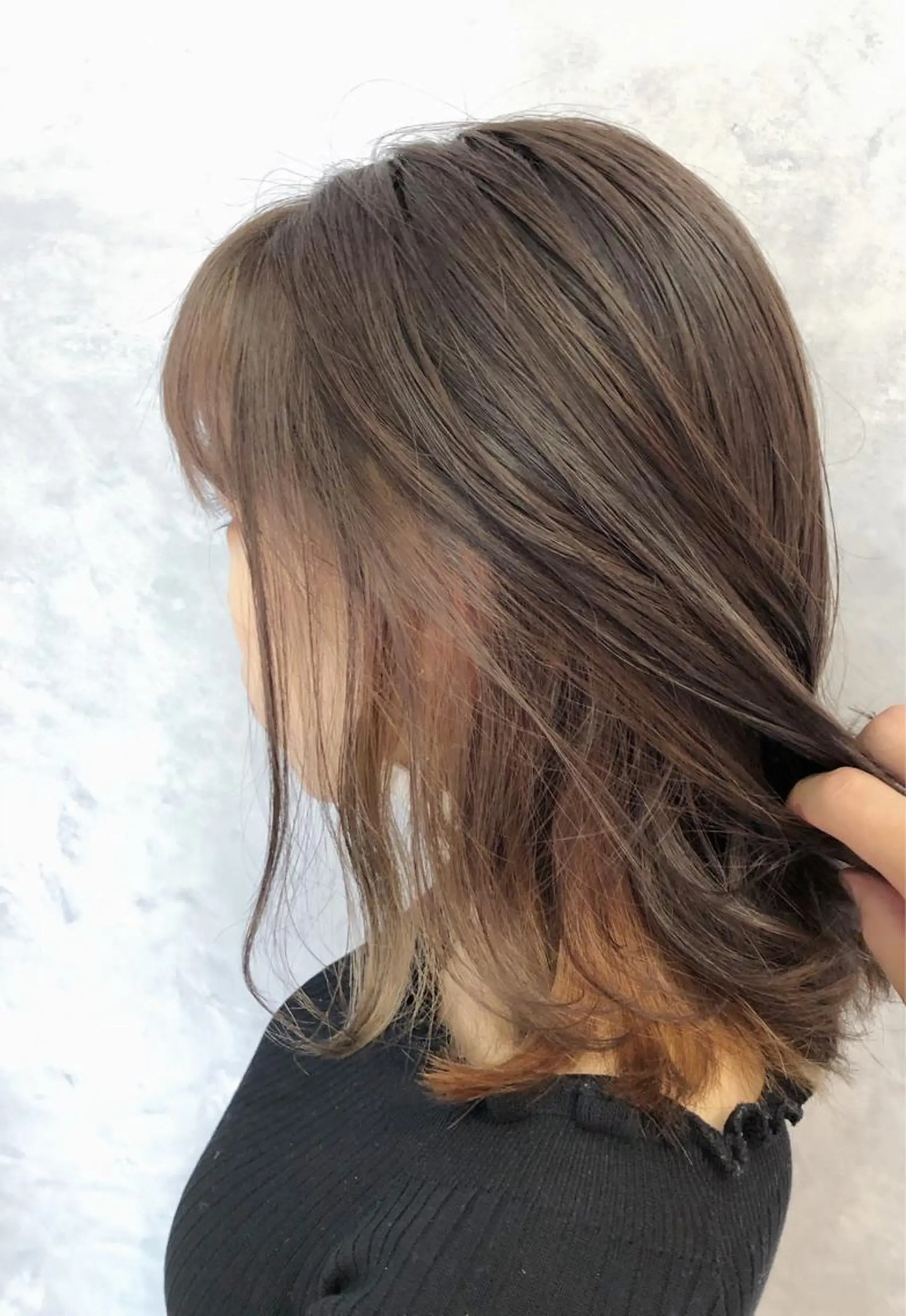 ミディアム カラー ヘアカラー トリートメント 五月女 隼人のヘアスタイル