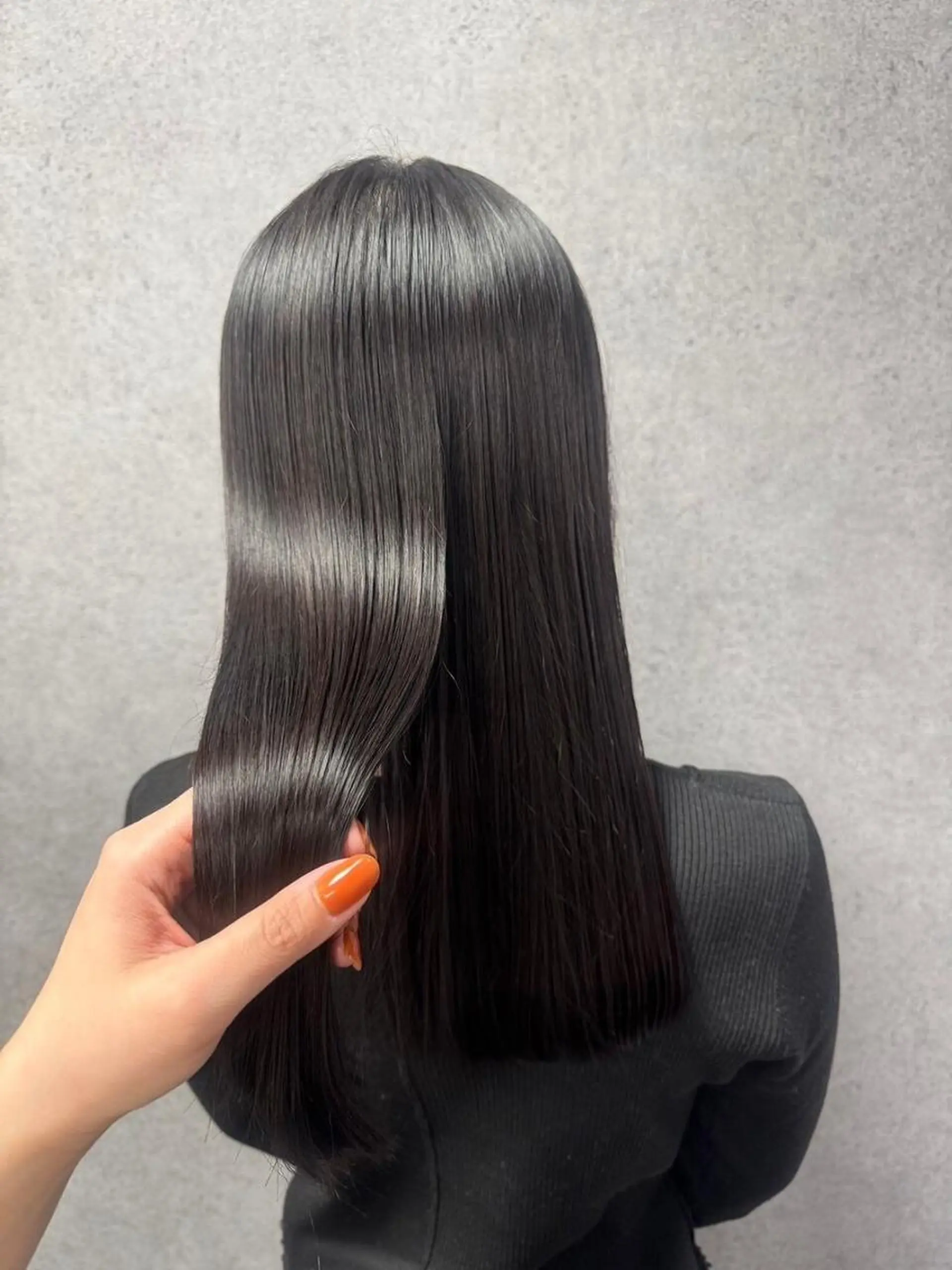 セミロング ハイライト 髪質改善 韓国風ヘア レイヤーカット 小顔カット カット ヘアカラー トリートメント TIGRE for hairのヘアスタイル