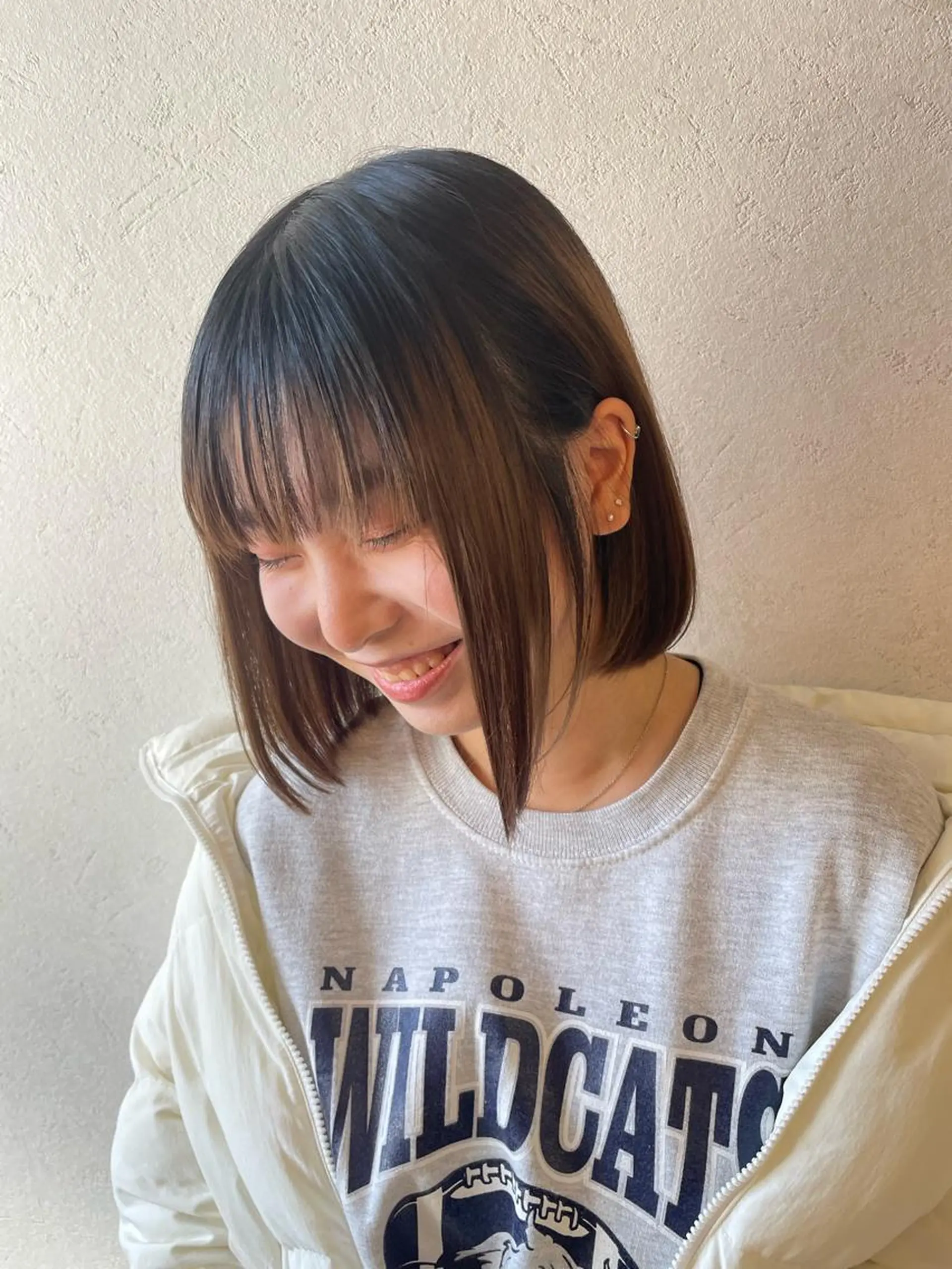 ショート レイン🌏🌱 似合わせ/ハイトーンのヘアスタイル