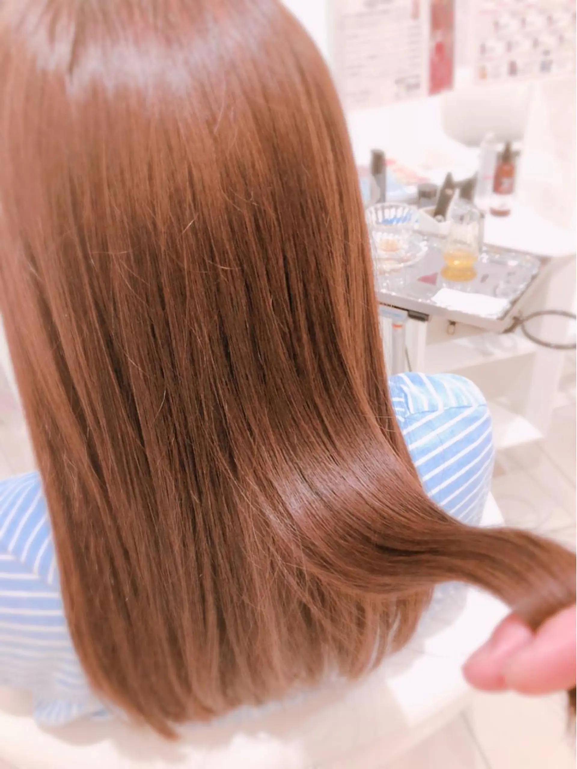 ロング カット ヘアカラー トリートメント 上田 篤史のヘアスタイル