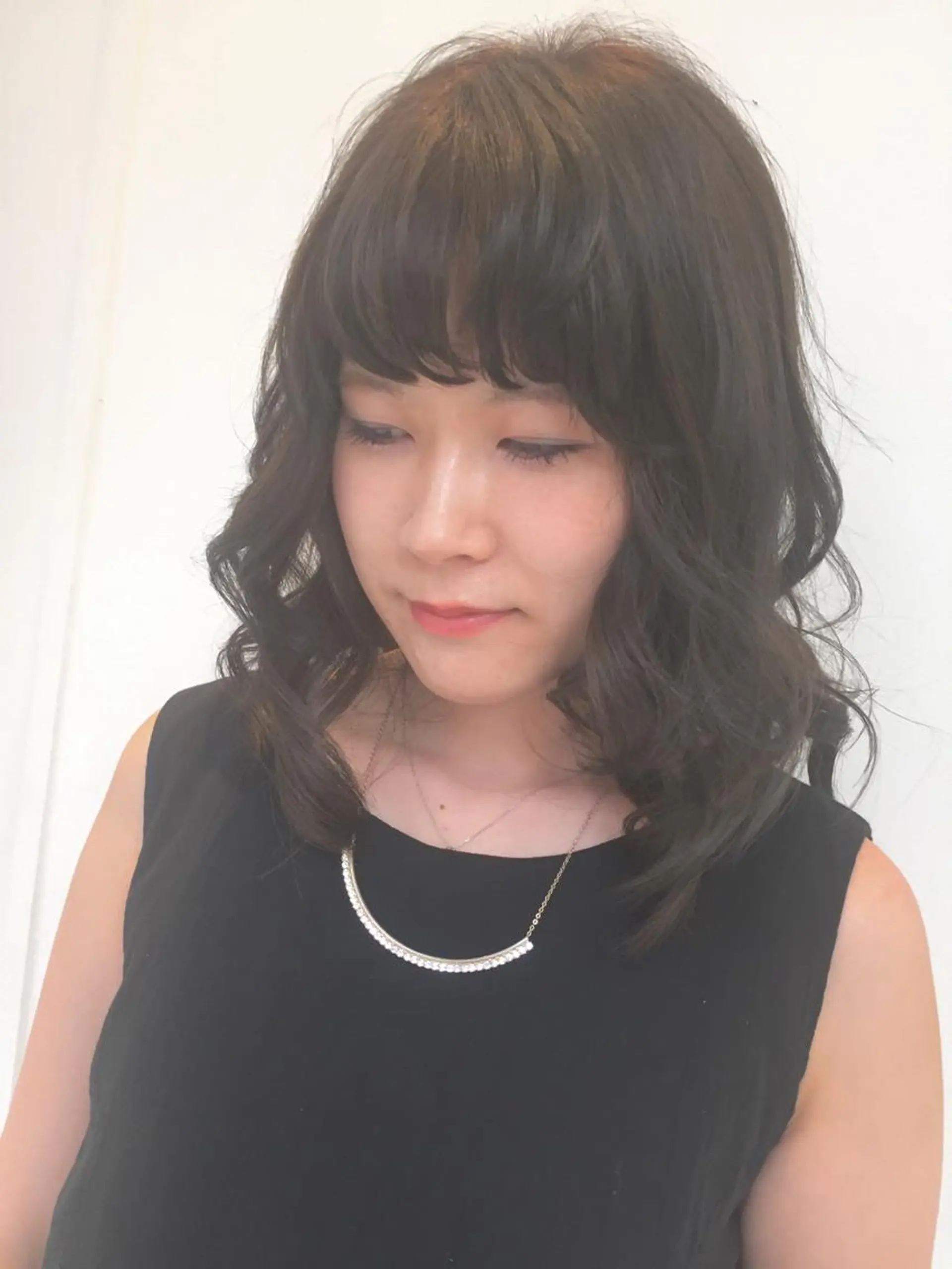 カラー アッシュ ハイライトカラー takebuchi harukaのヘアスタイル