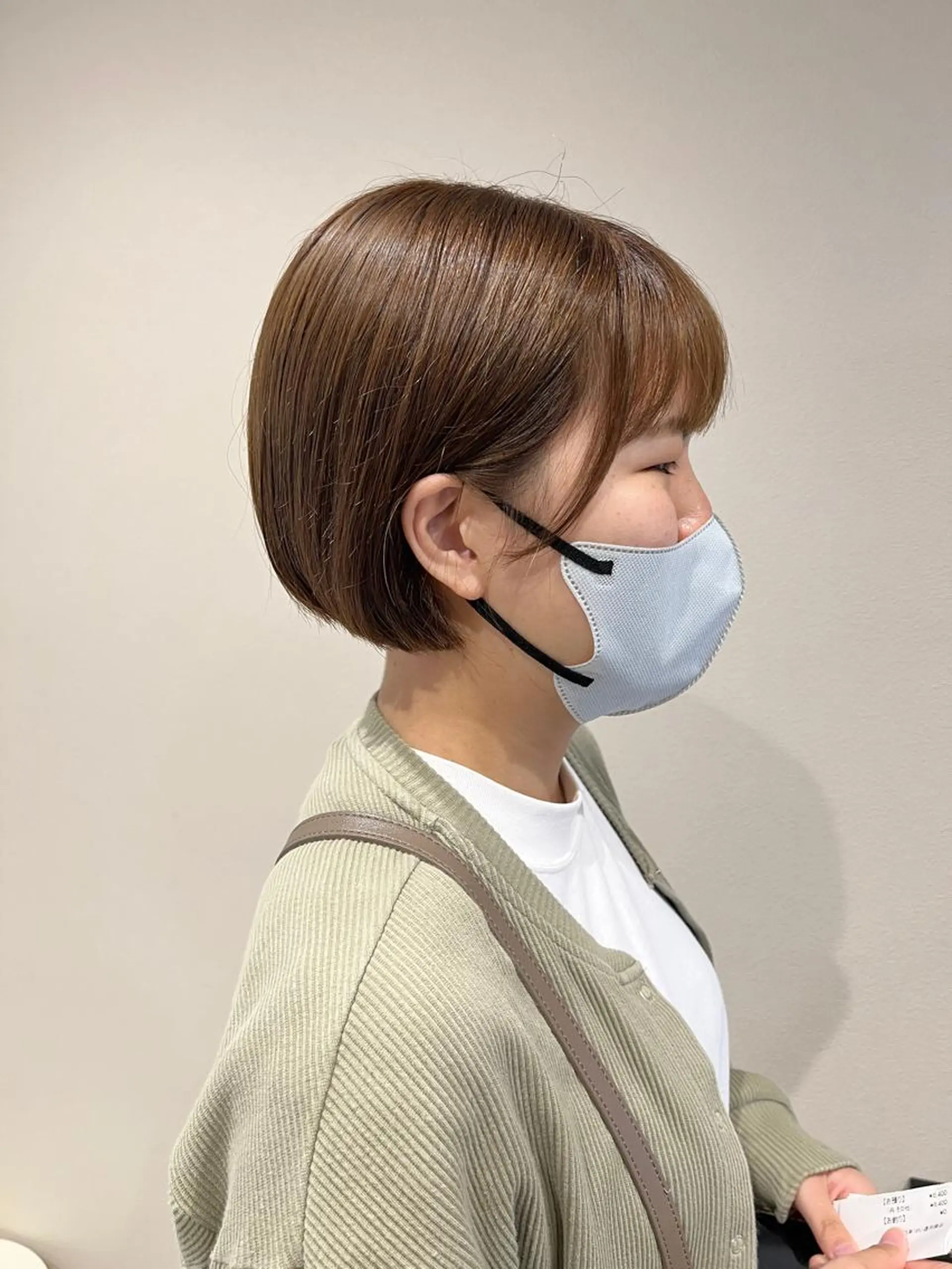 ショート カラー ベージュカラー ブリーチ ブリーチなしカラー カット ヘアカラー トリートメント THINK SHOP sakiのヘアスタイル