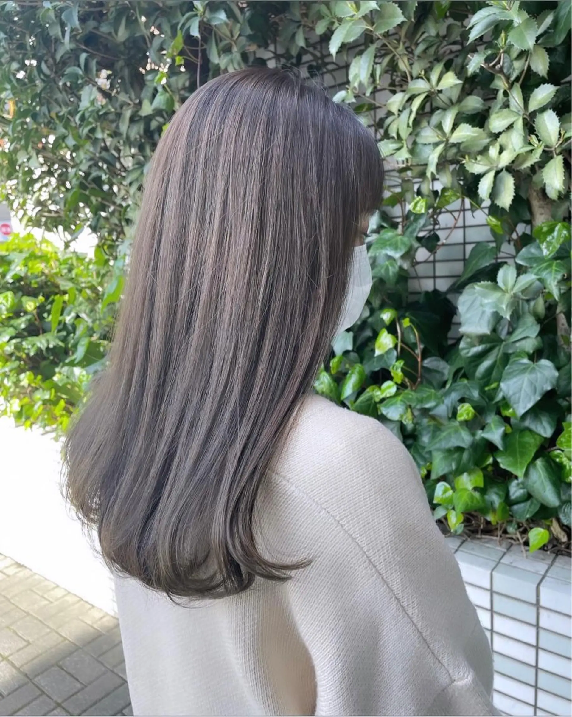 ミディアム 縮毛矯正 カワシマ セイカのヘアスタイル