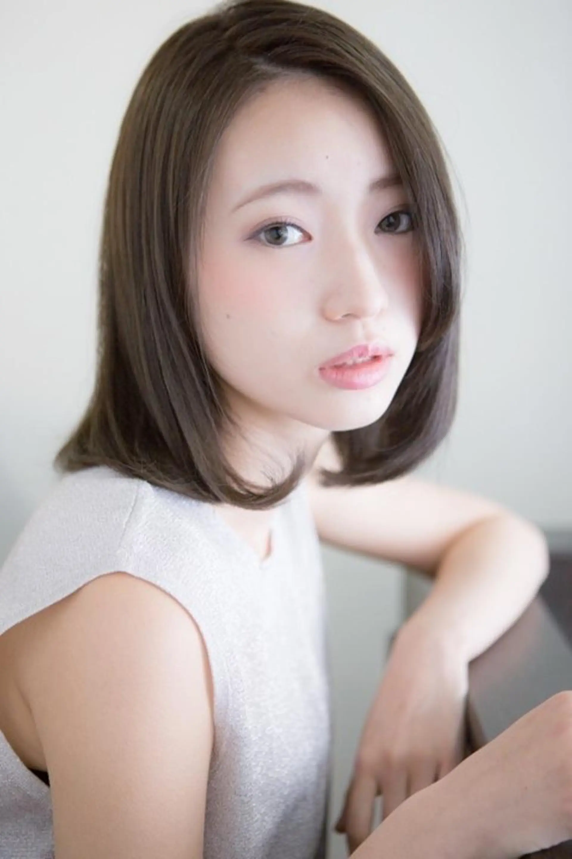 ミディアム カラー パーマ ba-boo 熊本のヘアスタイル