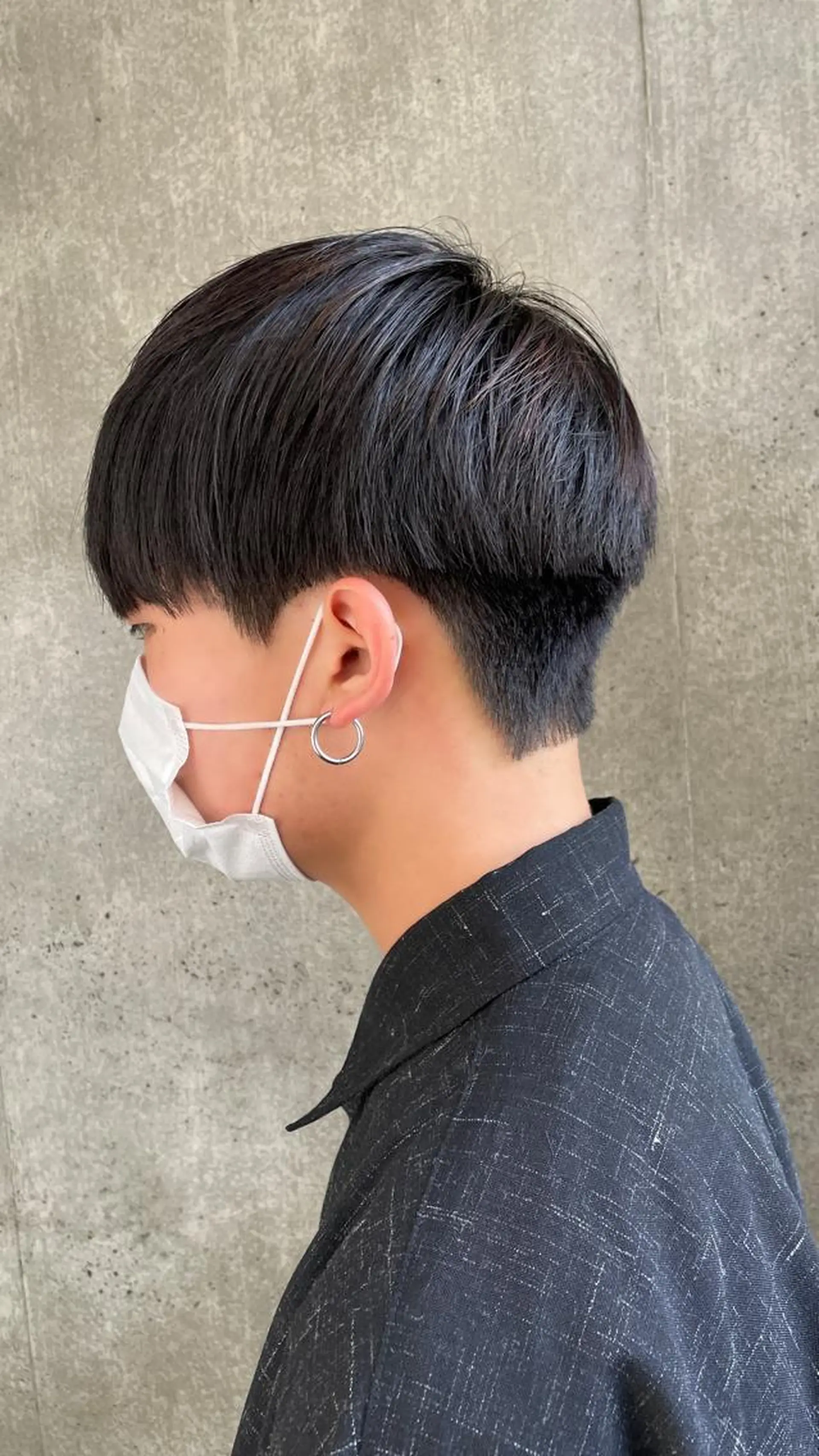 パーマ メンズ センターパート カルマパーマ メンズ韓国風 メンズパーマ メンズショート カット パーマ もりたみかこ 美容師お休み中のヘアスタイル