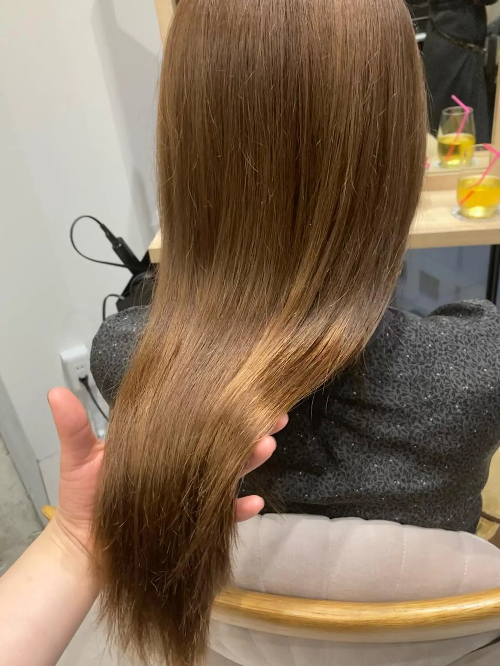 ロング カット ヘアカラー トリートメント ✨色持ちの良い艶 カラー✨蟹江真世のヘアスタイル