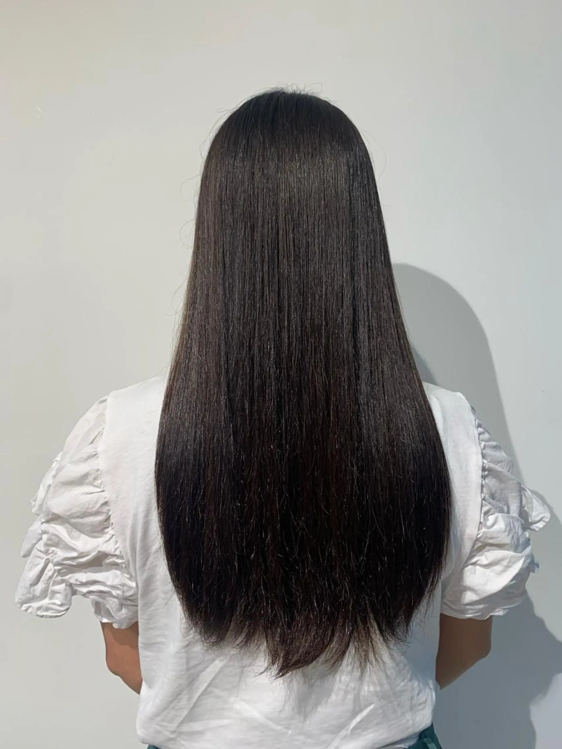 ロング 縮毛矯正 山内 愛可のヘアスタイル