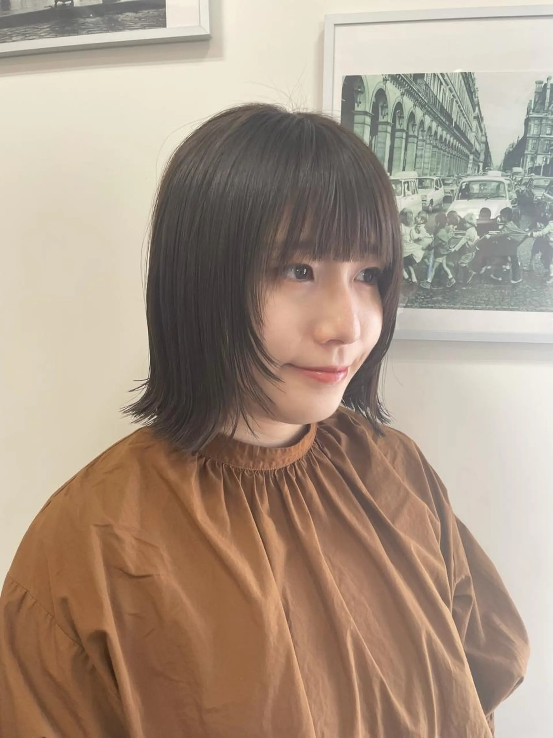 ショート カラー ボブ 顔周りカット ショート/韓国ヘア Moto✂︎のヘアスタイル