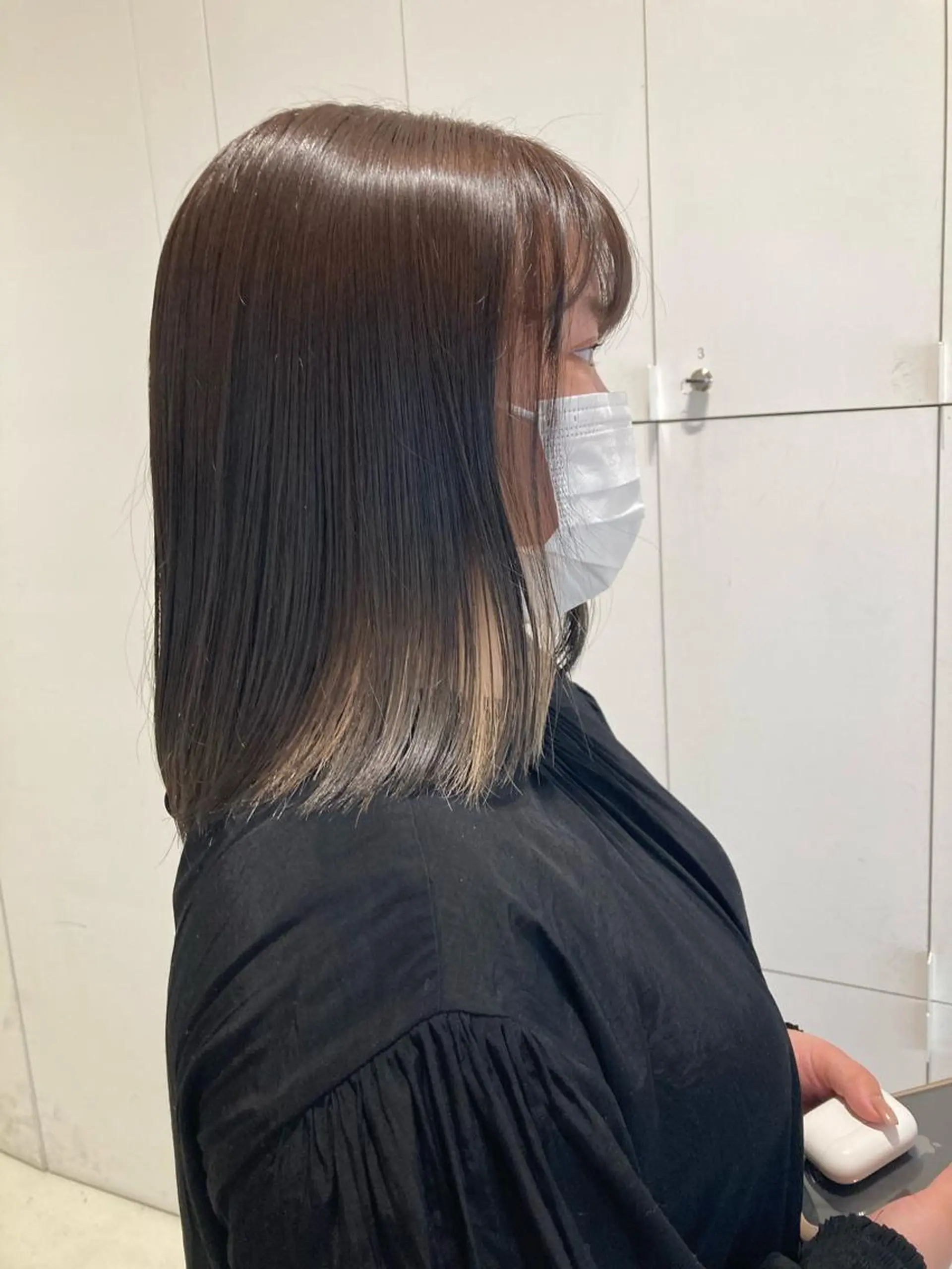 ミディアム カラー ヘアカラー 透明感カラー🫧 nanohaのヘアスタイル