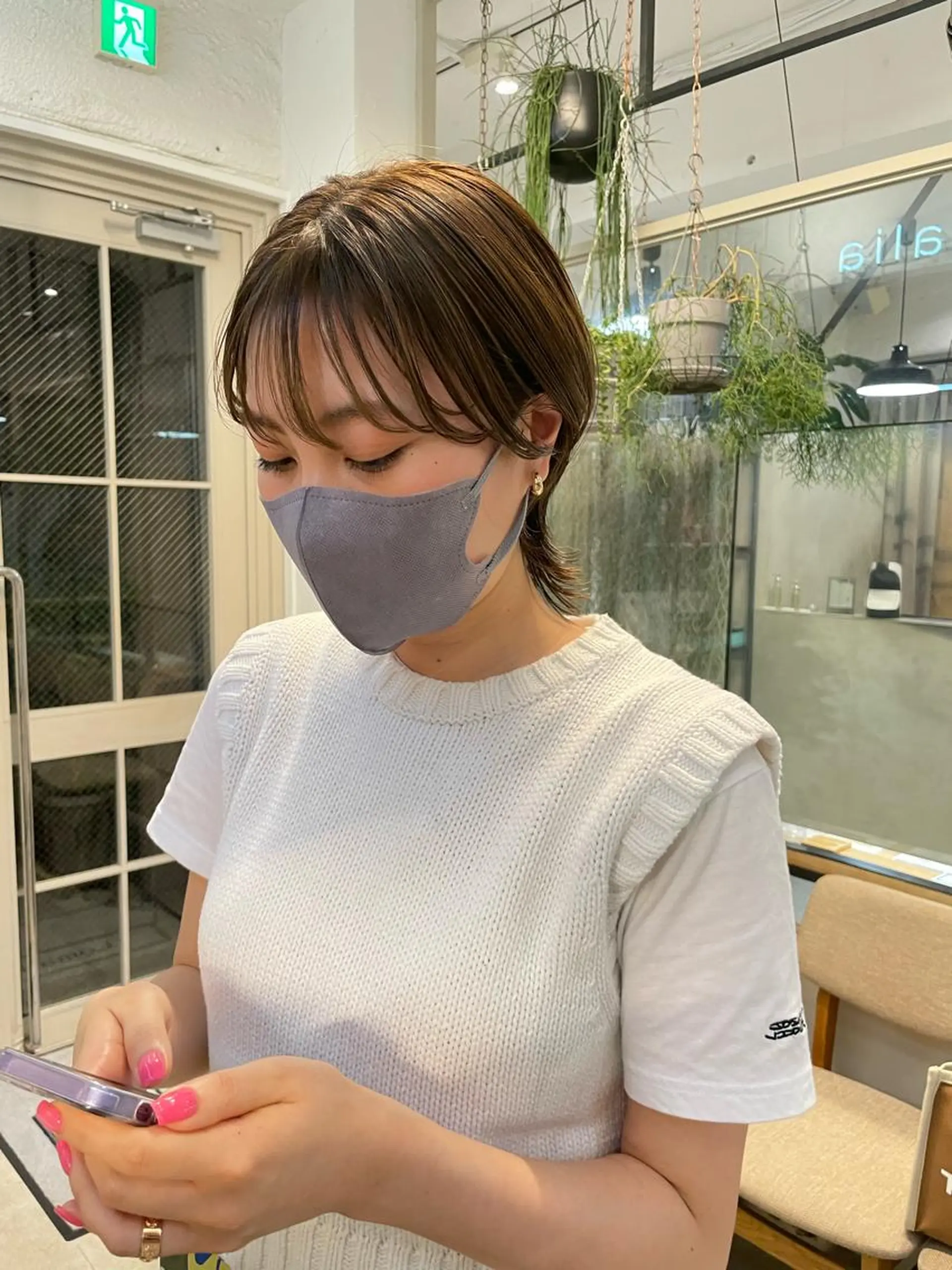 ショート ヘアアレンジ 小顔レイヤー×コンパ クトボブ/林隆平のヘアスタイル