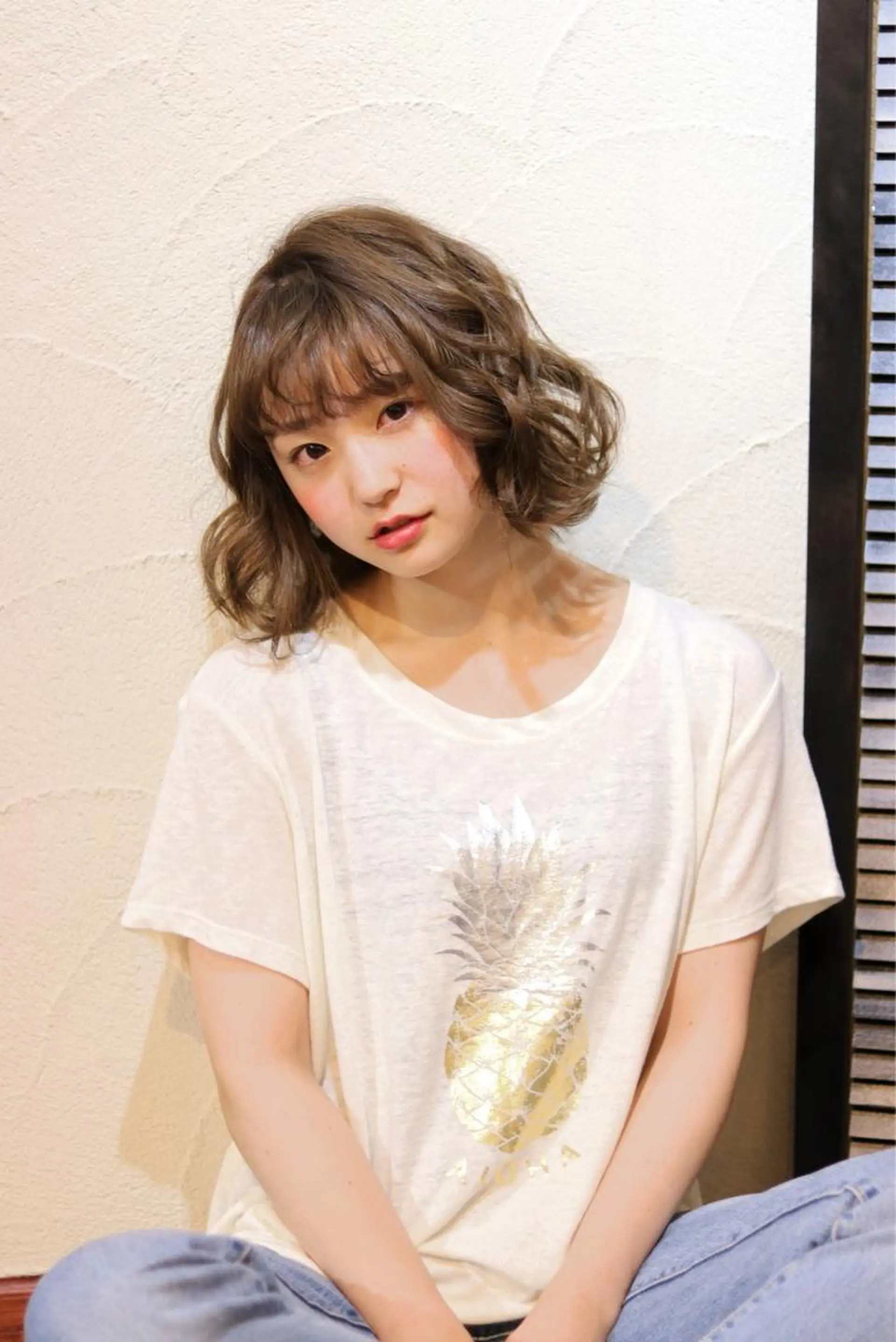 ミディアム カラー アッシュ ベージュカラー イルミナカラー カット ヘアカラー トリートメント ✂︎中山竜哉✂︎ 川崎スタイリストのヘアスタイル
