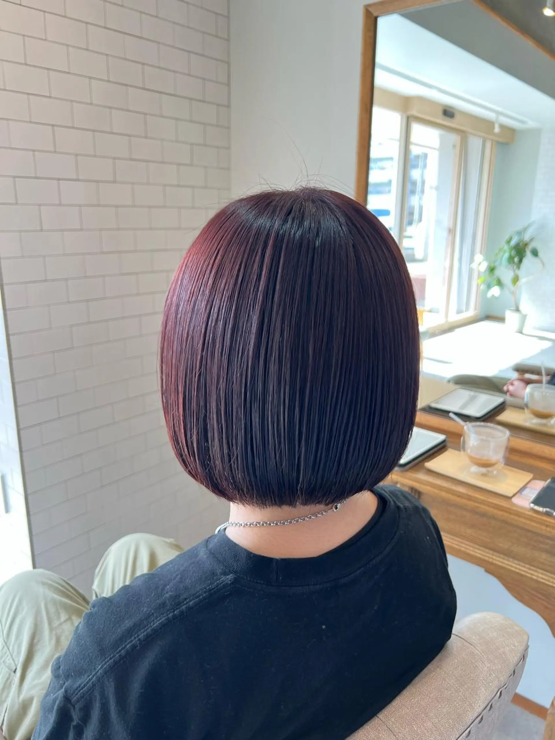 ショート カラー ぱつボブ/ ショート/YUKIのヘアスタイル