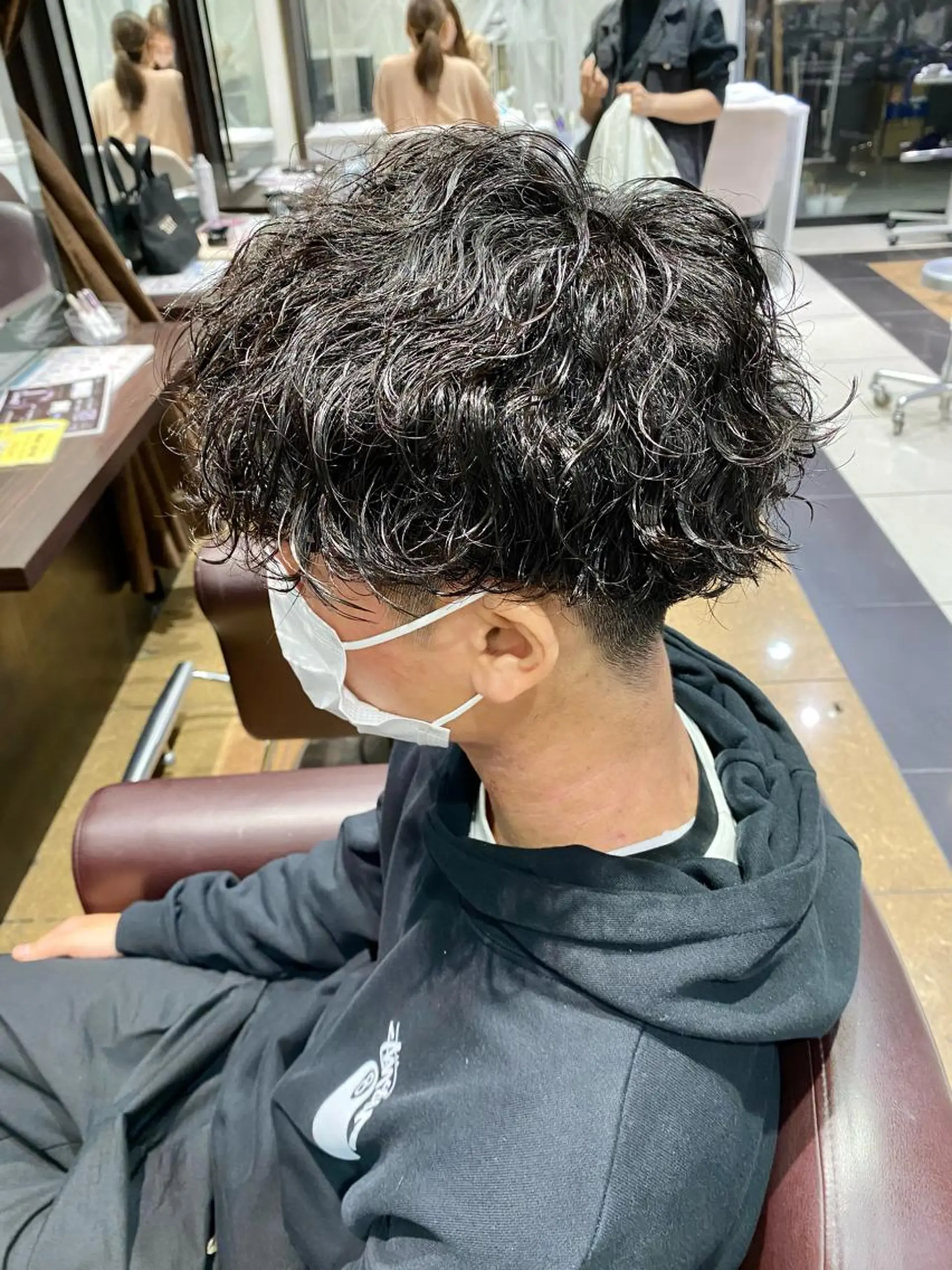 ショート パーマ メンズ 酸スト/フェザー パーマ/三谷海斗のヘアスタイル