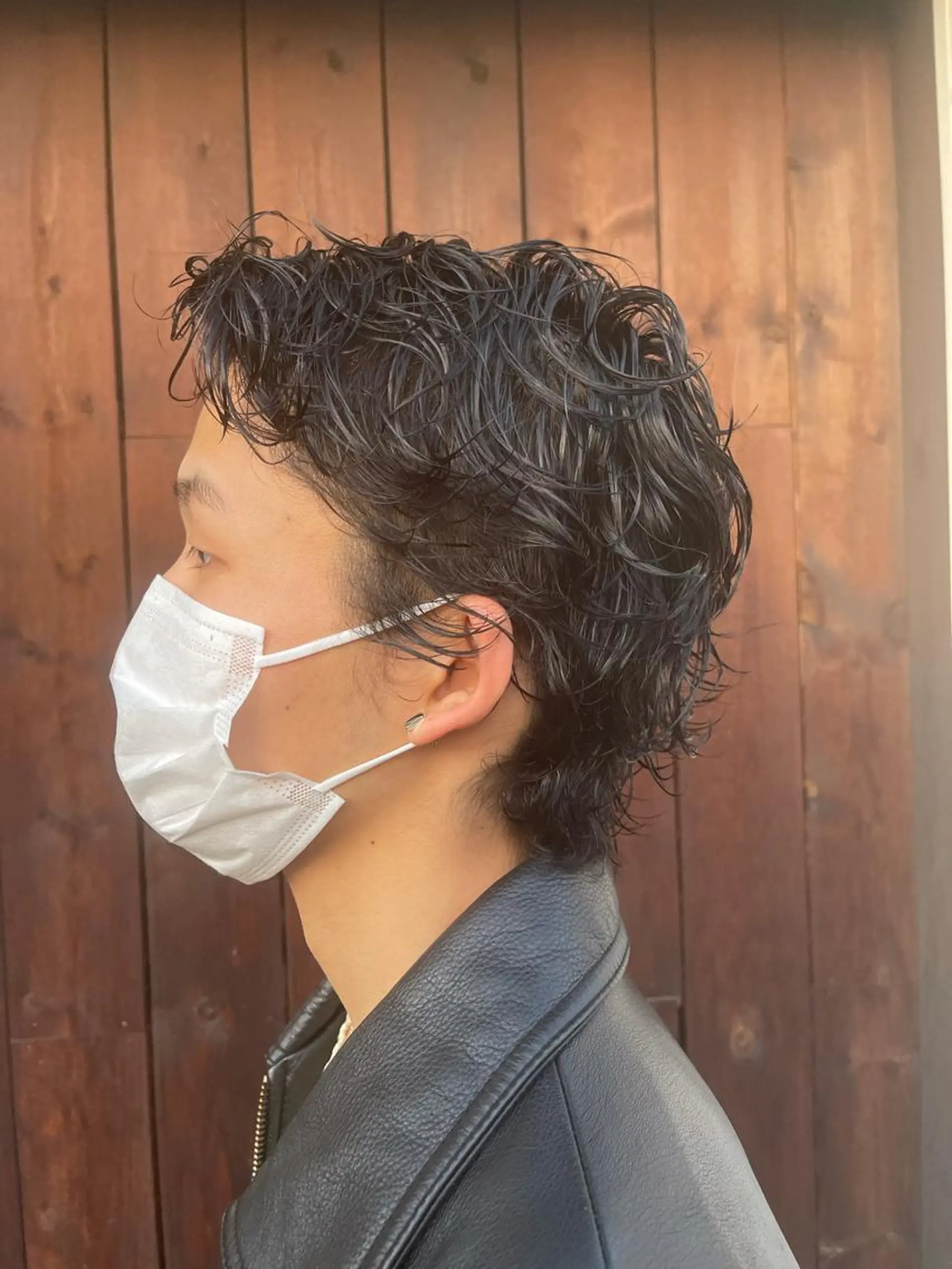 ショート パーマ 血分 優人のヘアスタイル