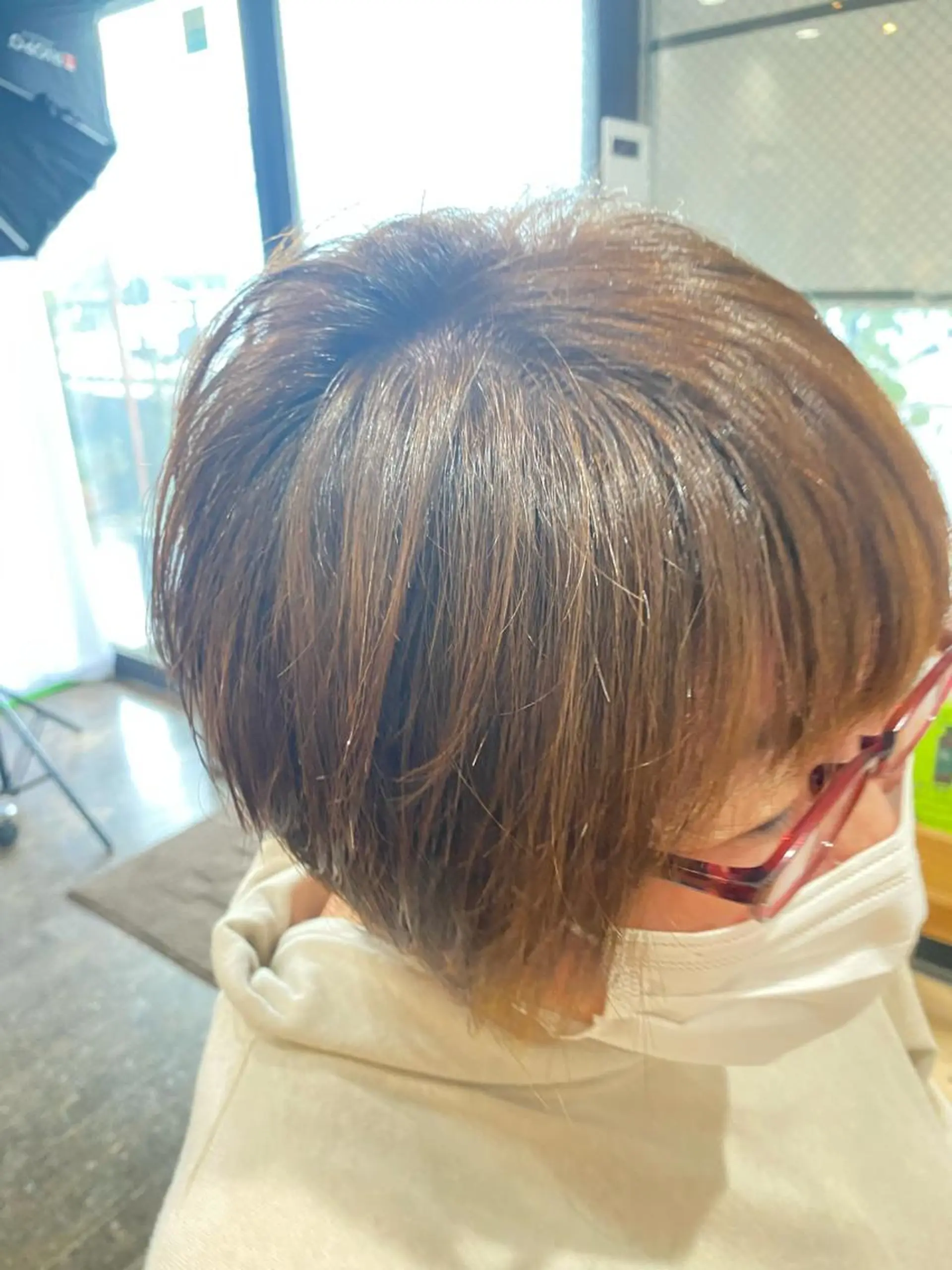 ミディアム かつまた かよこのヘアスタイル