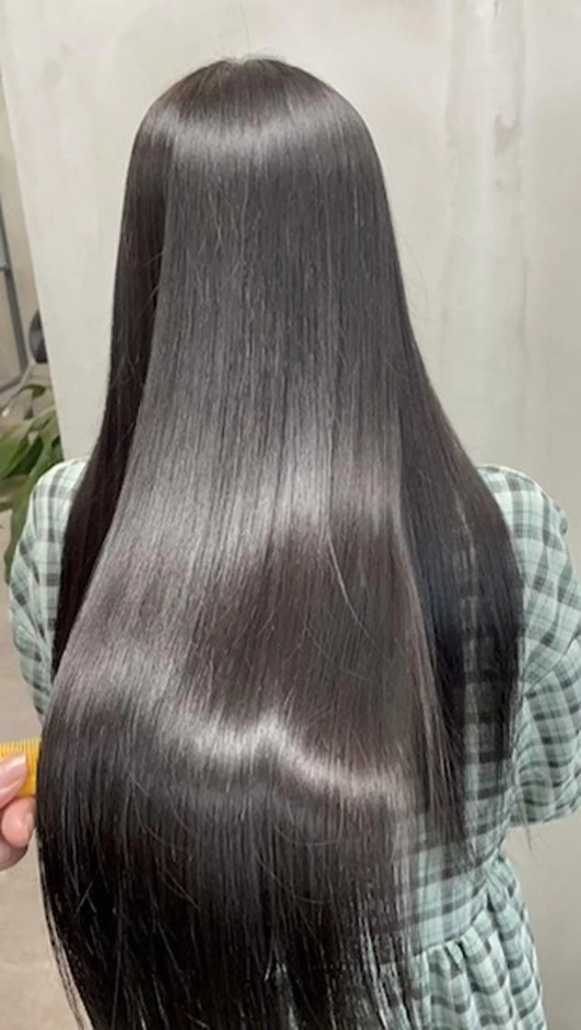 ロング カット ヘアカラー 縮毛矯正 髪質改善/縮毛矯正 taichi/梅田のヘアスタイル