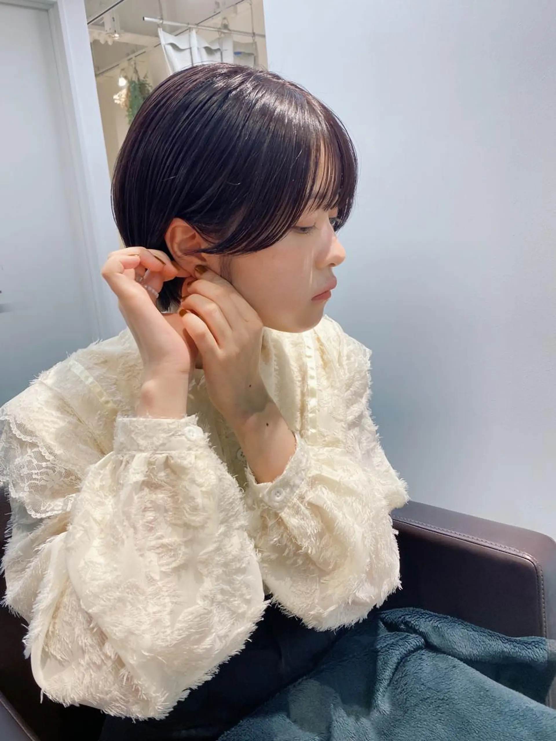 ショート カラー カット ヘアカラー トリートメント IVORY.所属・🟩白髪ぼかし/ボブ /ショートヘア/大司のヘアスタイル