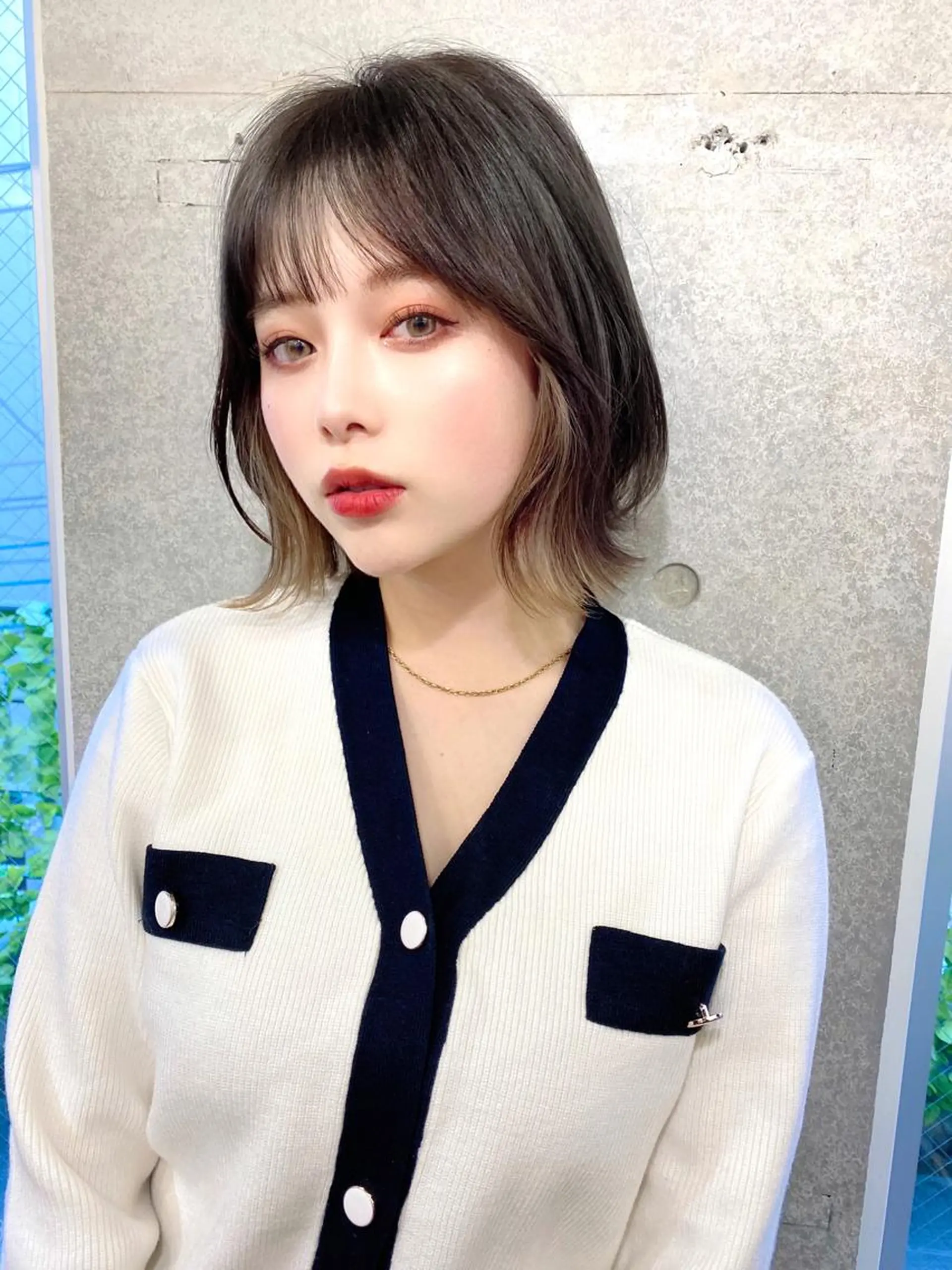 ミディアム カラー 似合わせレイヤー 🇰🇷荒木洋文のヘアスタイル