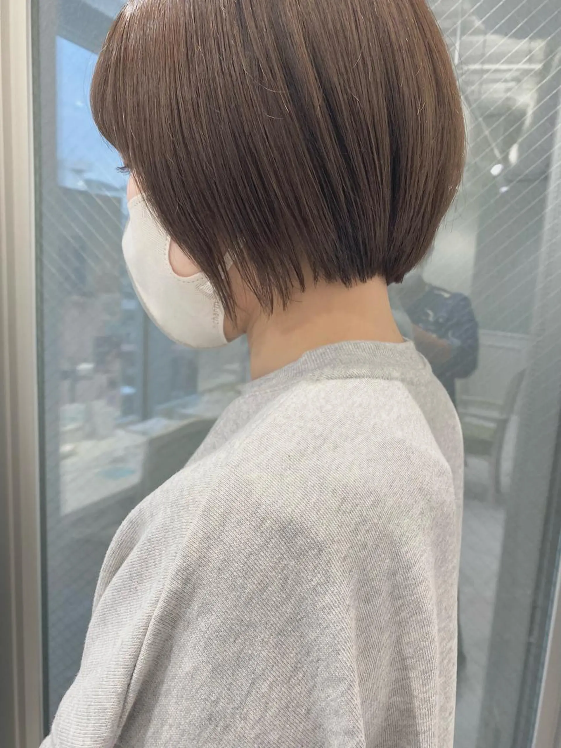 ショート カラー ショートボブ アッシュ アッシュブラウン ブラウンカラー グレージュ カット ヘアカラー トリートメント ボブ・レイヤーカット 吉敷航一のヘアスタイル