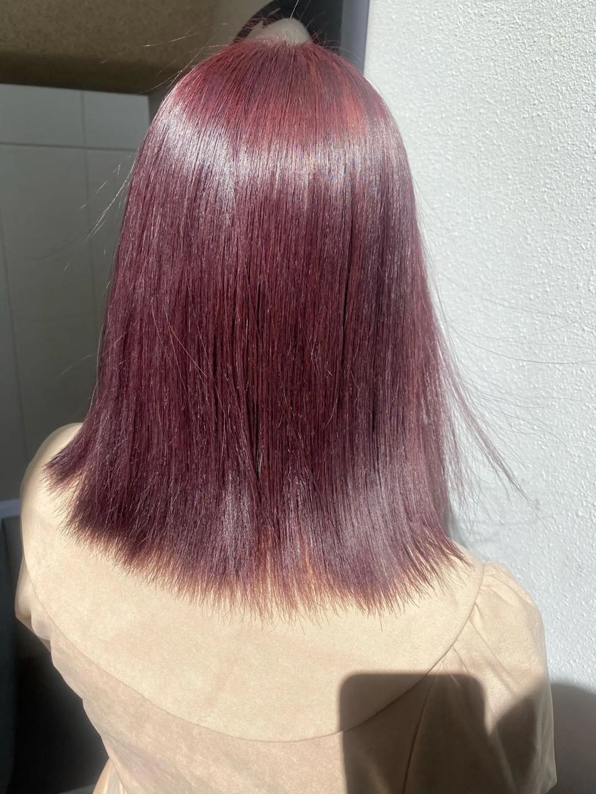 ミディアム カラー ラベンダーカラー ピンクカラー ピンクラベンダー 遠藤沙也加 /レイヤーカットのヘアスタイル