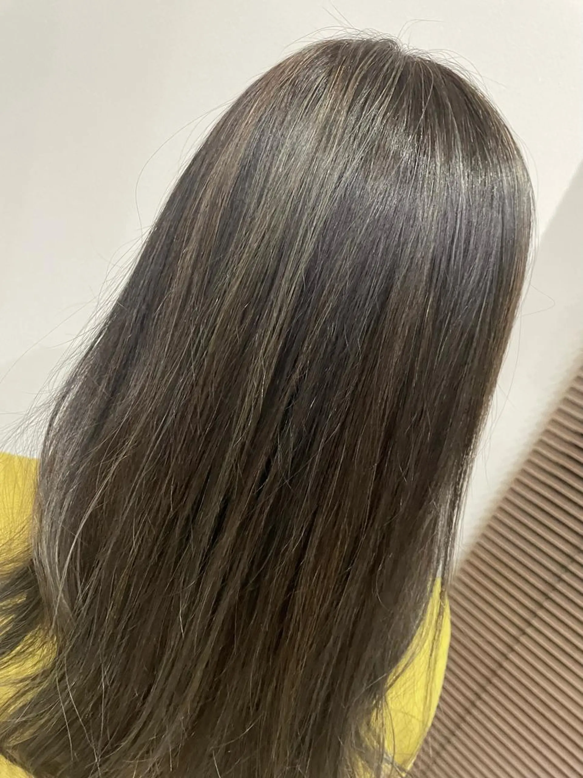 セミロング アッシュ 白髪ぼかし ハイライト専門/大嶋のヘアスタイル