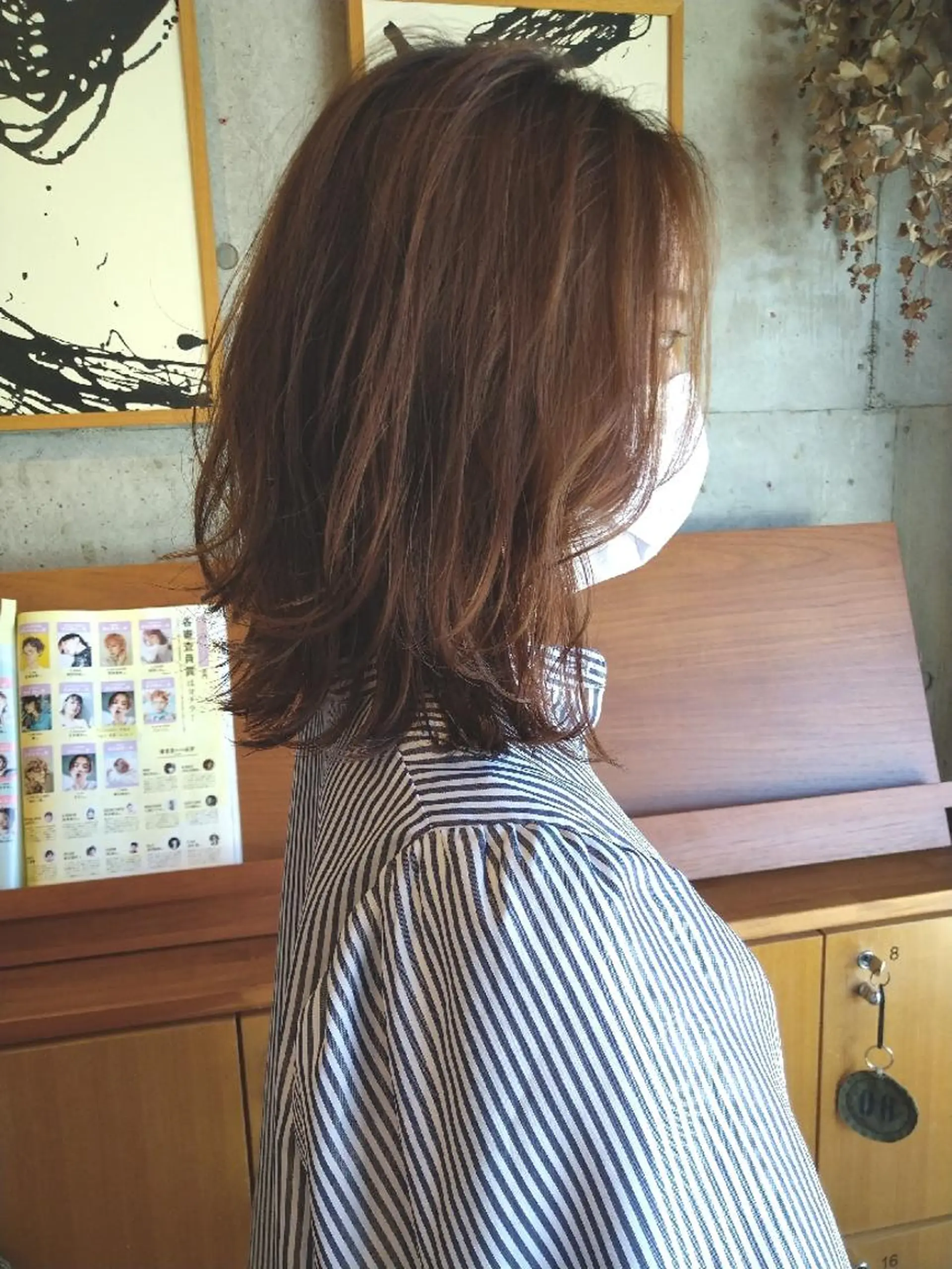 ミディアム 山田 智加のヘアスタイル