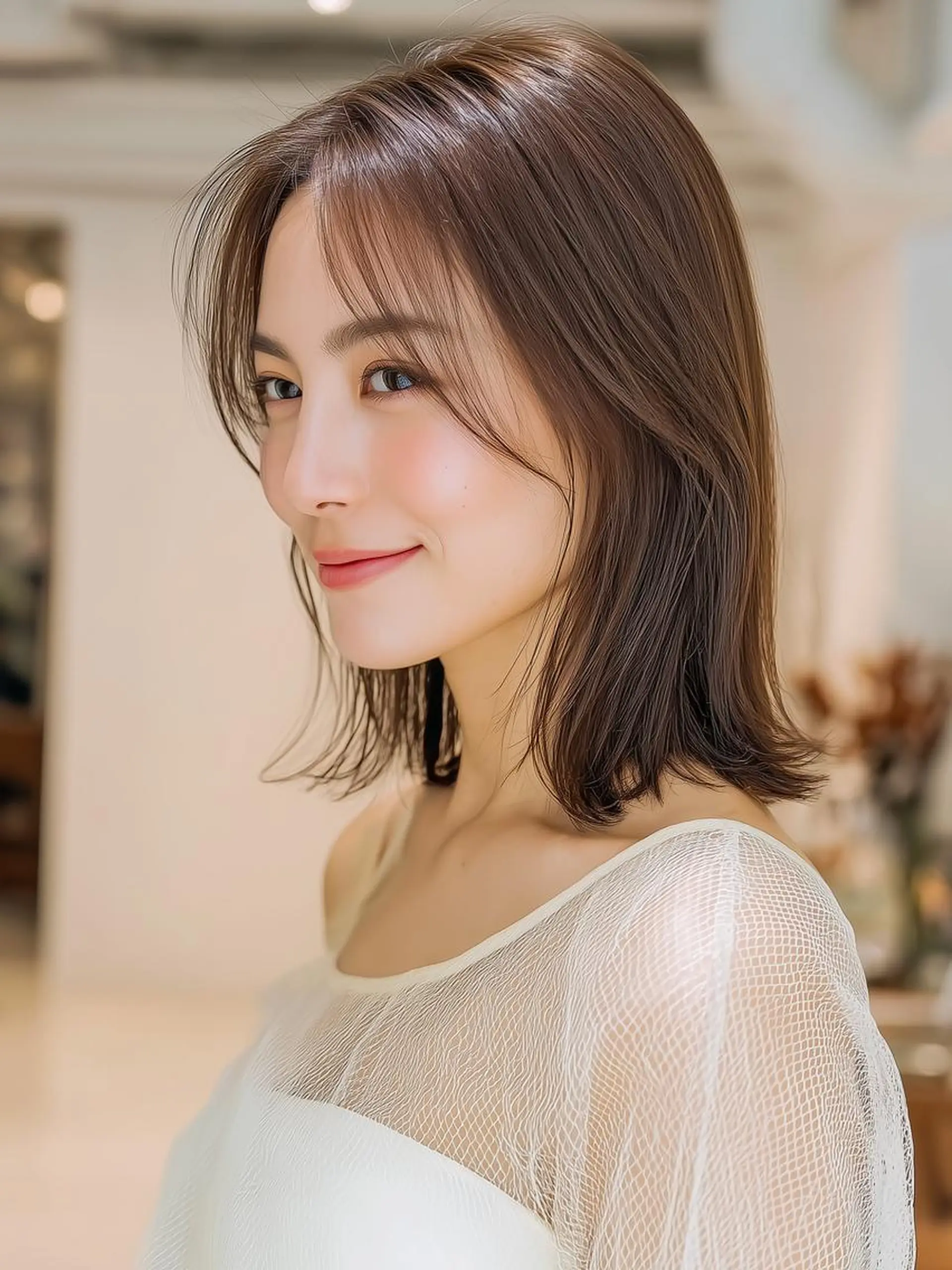 ミディアム メンズカットモデル 今川茉綾のヘアスタイル