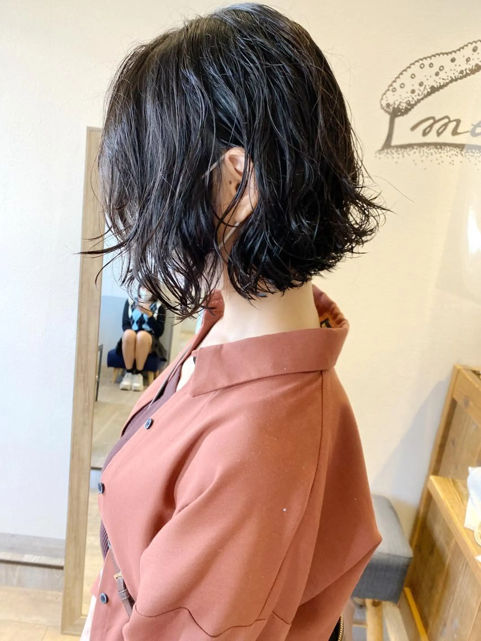 ミディアム パーマ カット ヘアカラー トリートメント 吉祥寺小顔×ショート 🍋宮本大輔🍋のヘアスタイル