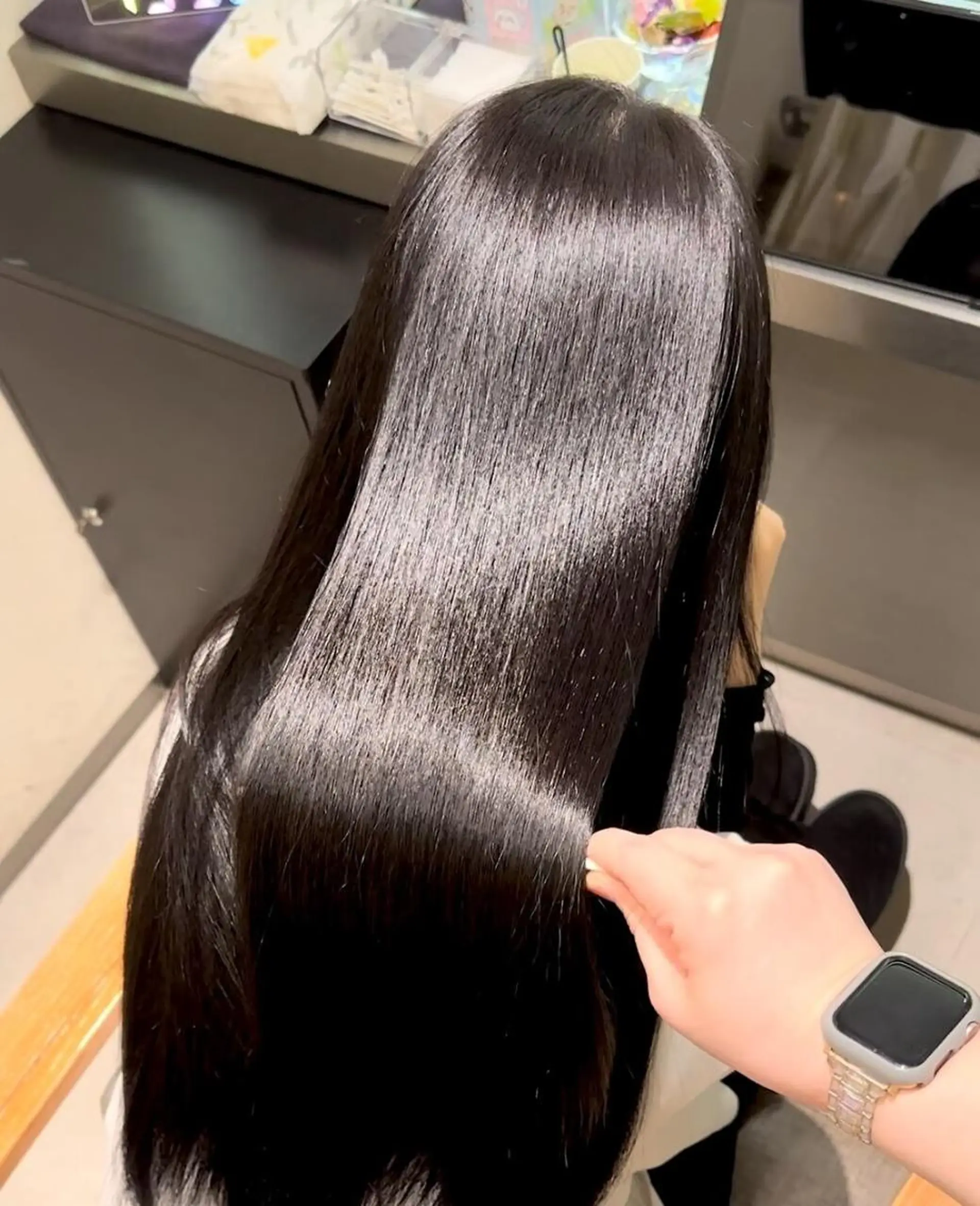 ロング ショートボブ ボブ ハイライト 髪質改善 レイヤーカット カット 縮毛矯正 N°sopo 札幌大通のヘアスタイル