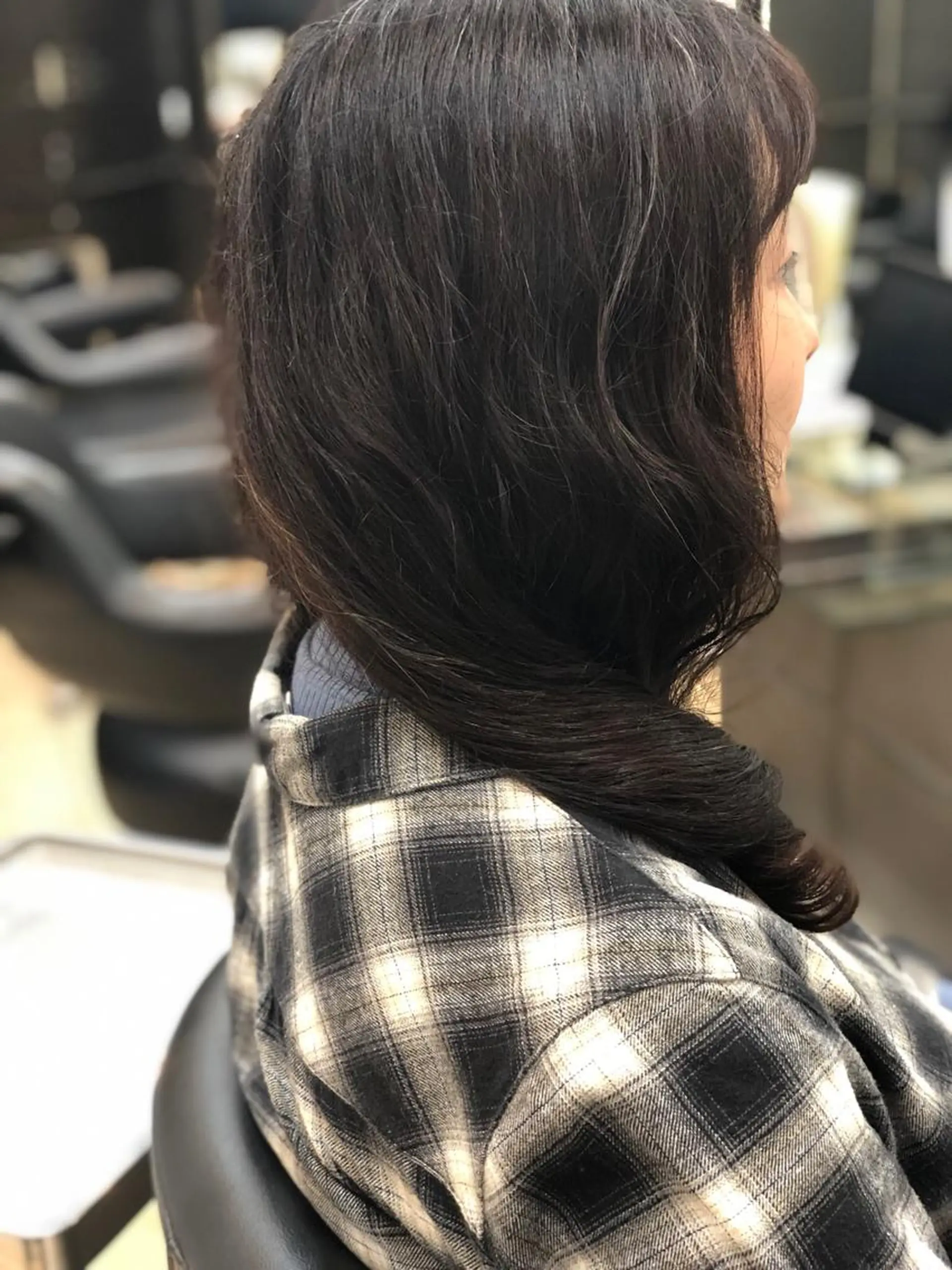 セミロング パーマ 斎藤 みくのヘアスタイル