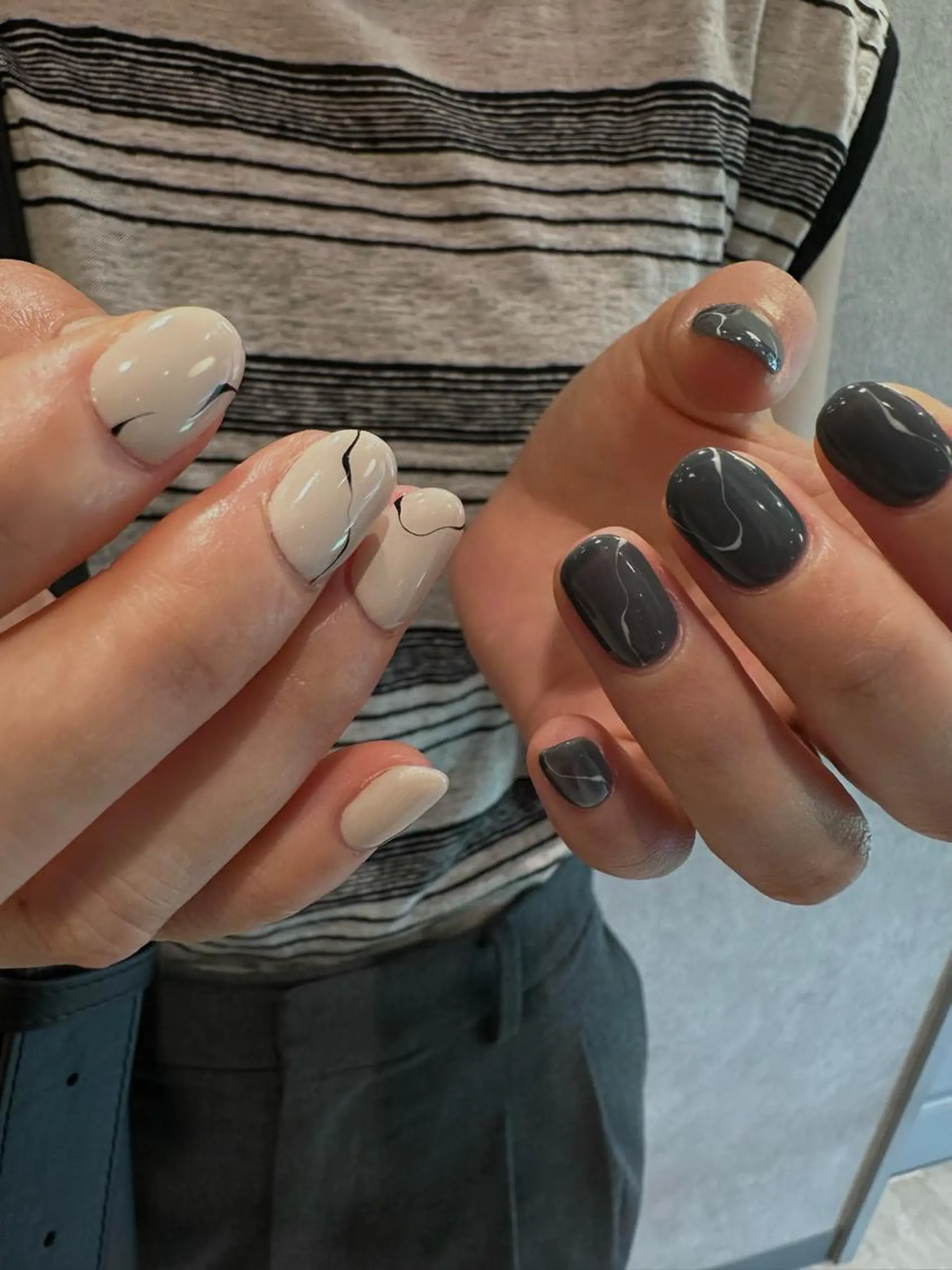 ショート カラー ネイル マツエク・マツパ アイブロウ 眉カラー ハンドネイル ar. harajukuのネイルデザイン