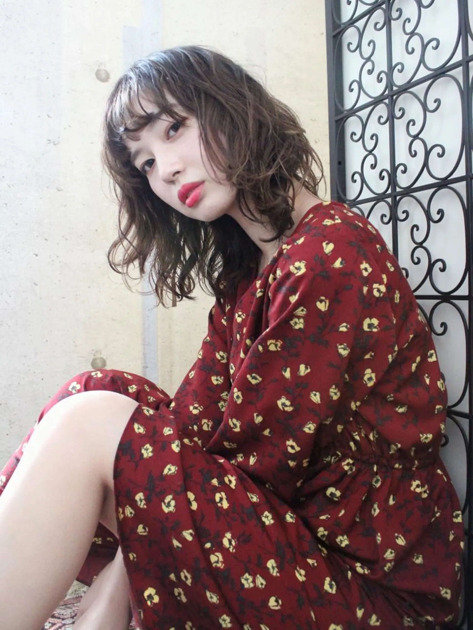 ミディアム カラー パーマ ooit 【オーイット】のヘアスタイル