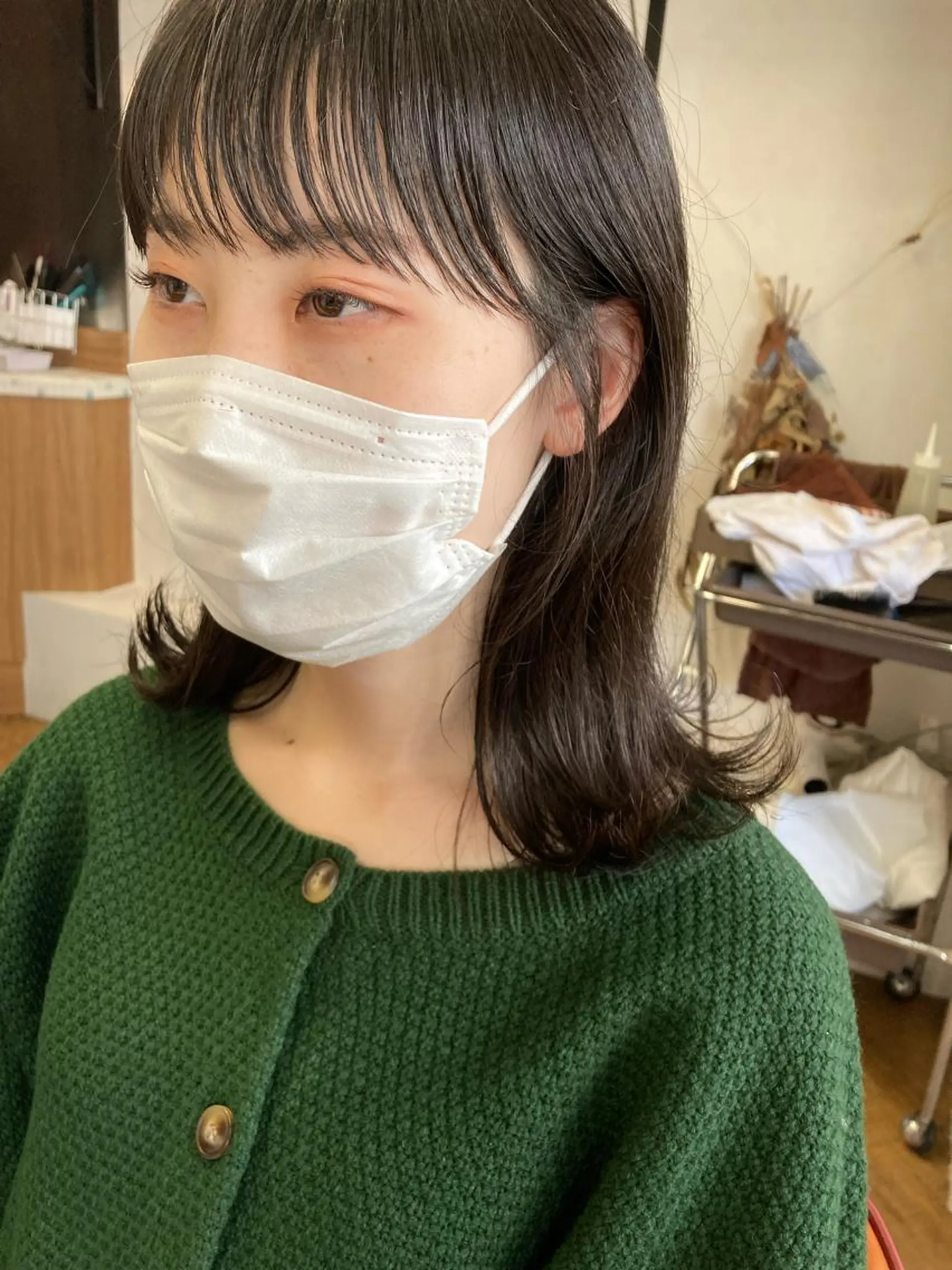 ミディアム カラー Hareru 豊田 修廣のヘアスタイル