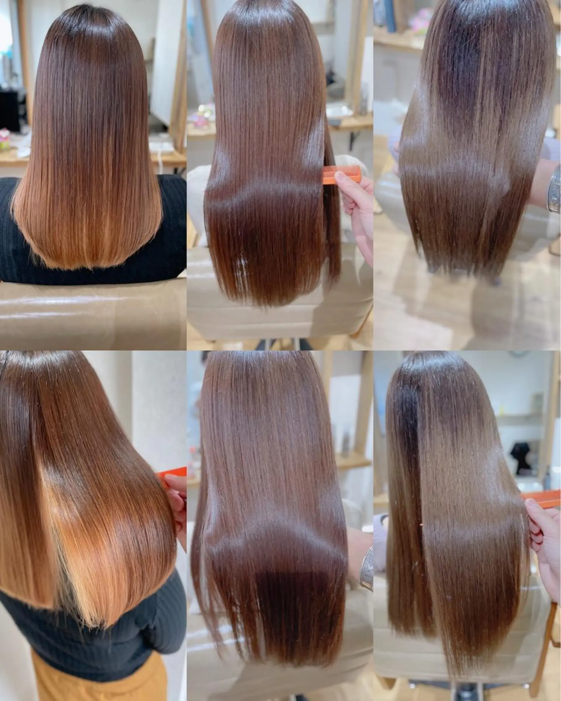 ロング くせ毛 髪質改善 縮毛矯正 トリートメント 酸性ストレート 美髪専門サロン kazuのヘアスタイル