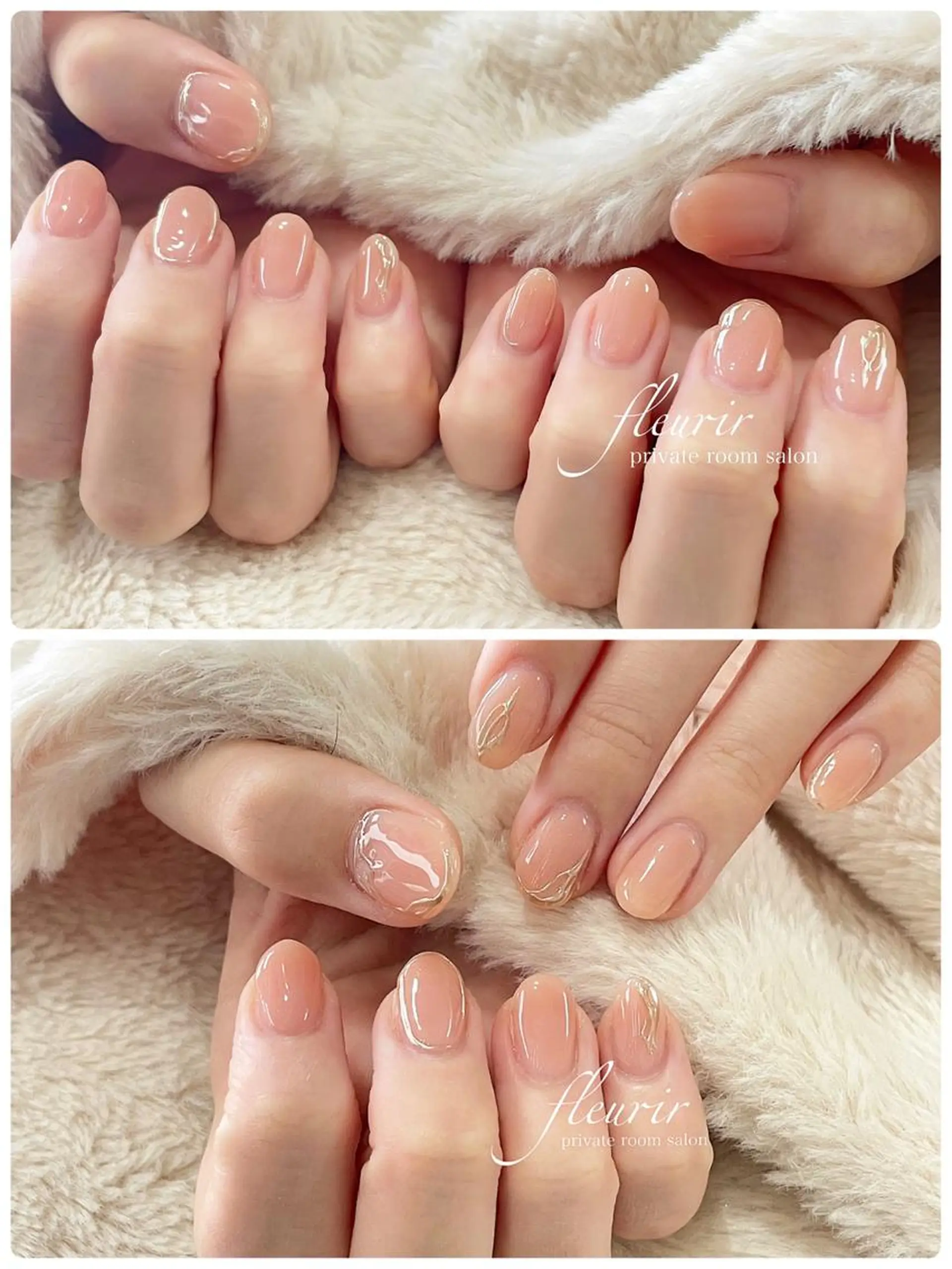 ネイル アートネイル ミラーネイル ワンカラーネイル シルバー フルリール 【プライベートサロンのネイルデザイン