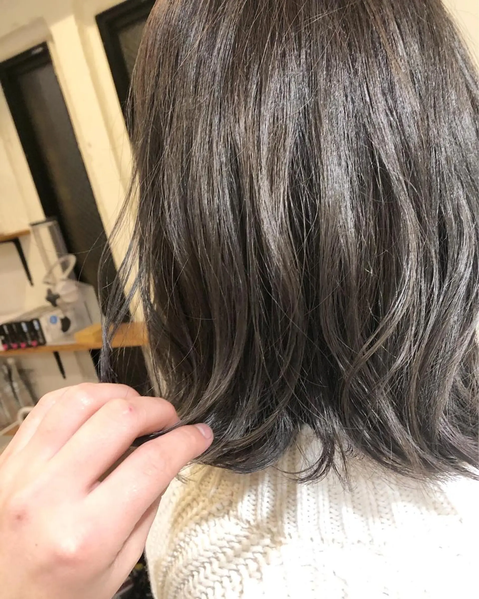 ミディアム カラー ヘアアレンジ ヘアカラー トリートメント メンズ特化✂️栗原 侑也のヘアスタイル