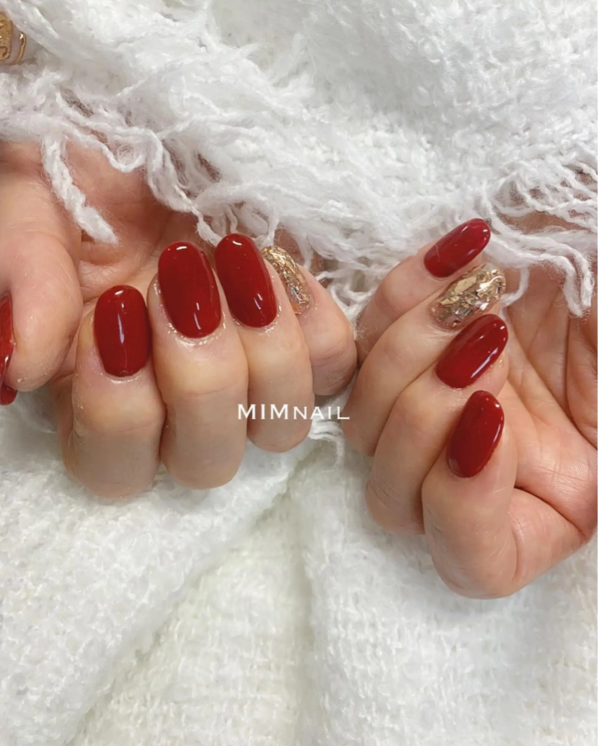 ネイル ボルドー ジェルネイル ワンカラーネイル スカルプネイル *･*MIMnail 1号店･*:･*のネイルデザイン