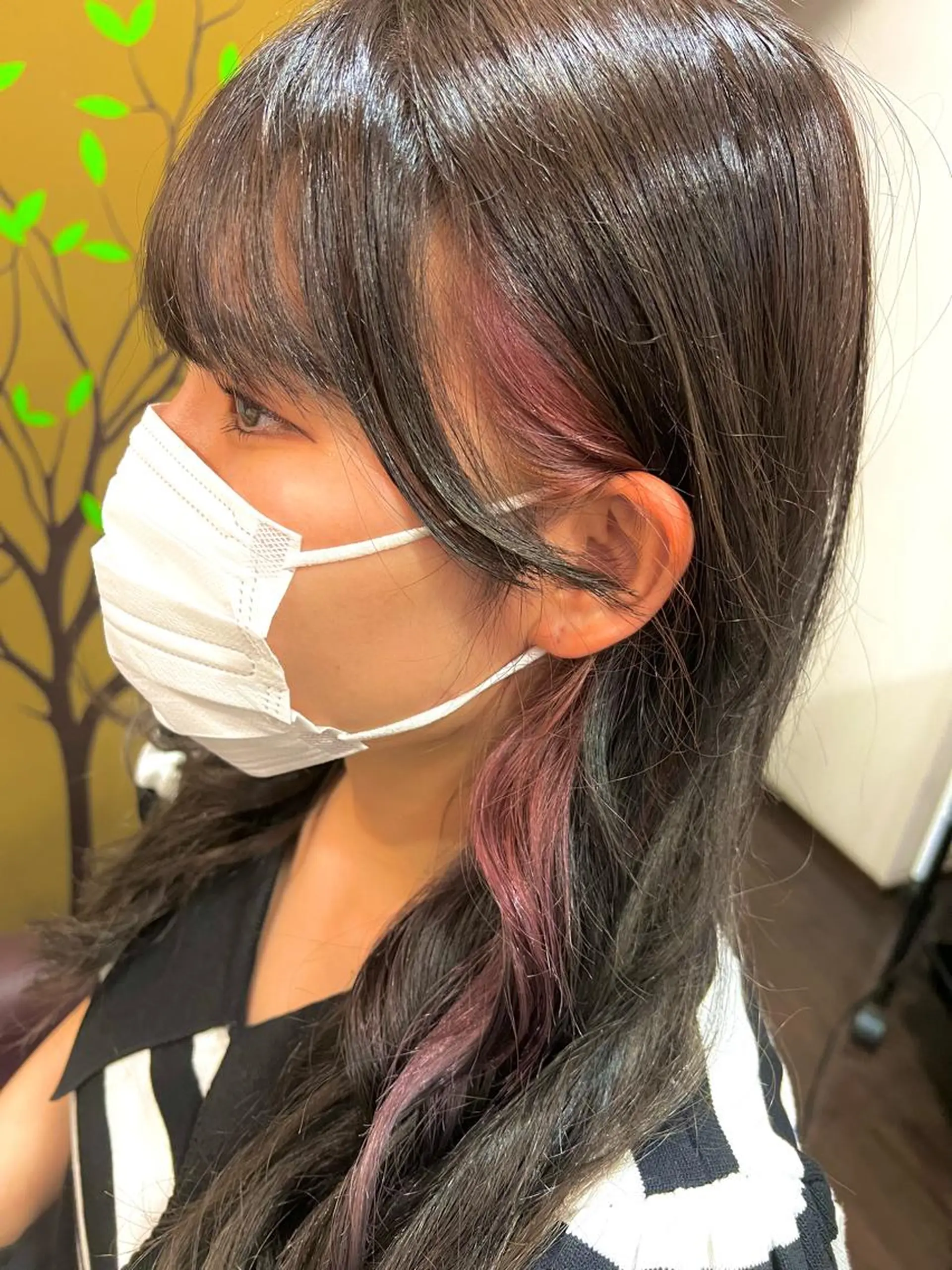 セミロング カラー イヤリングカラー 💎透明感カラー特化 💎TAISEIのヘアスタイル