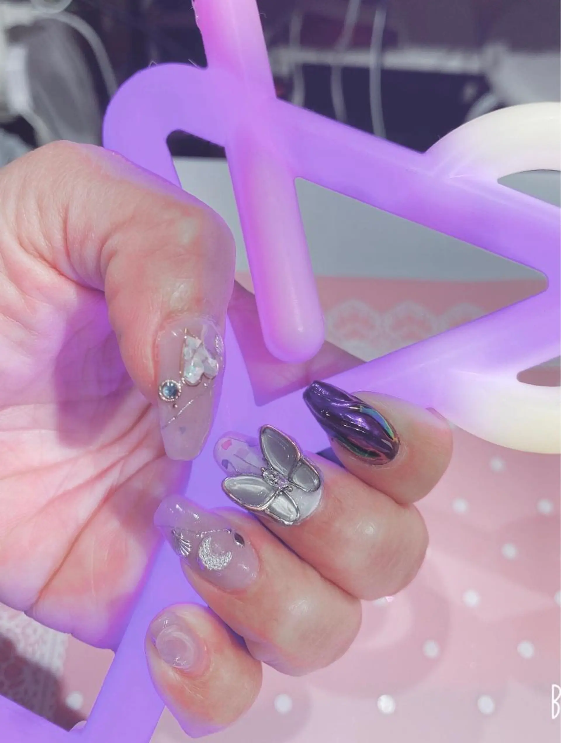 ネイル ミラーネイル VIST☆ ｍａｍｉのネイルデザイン