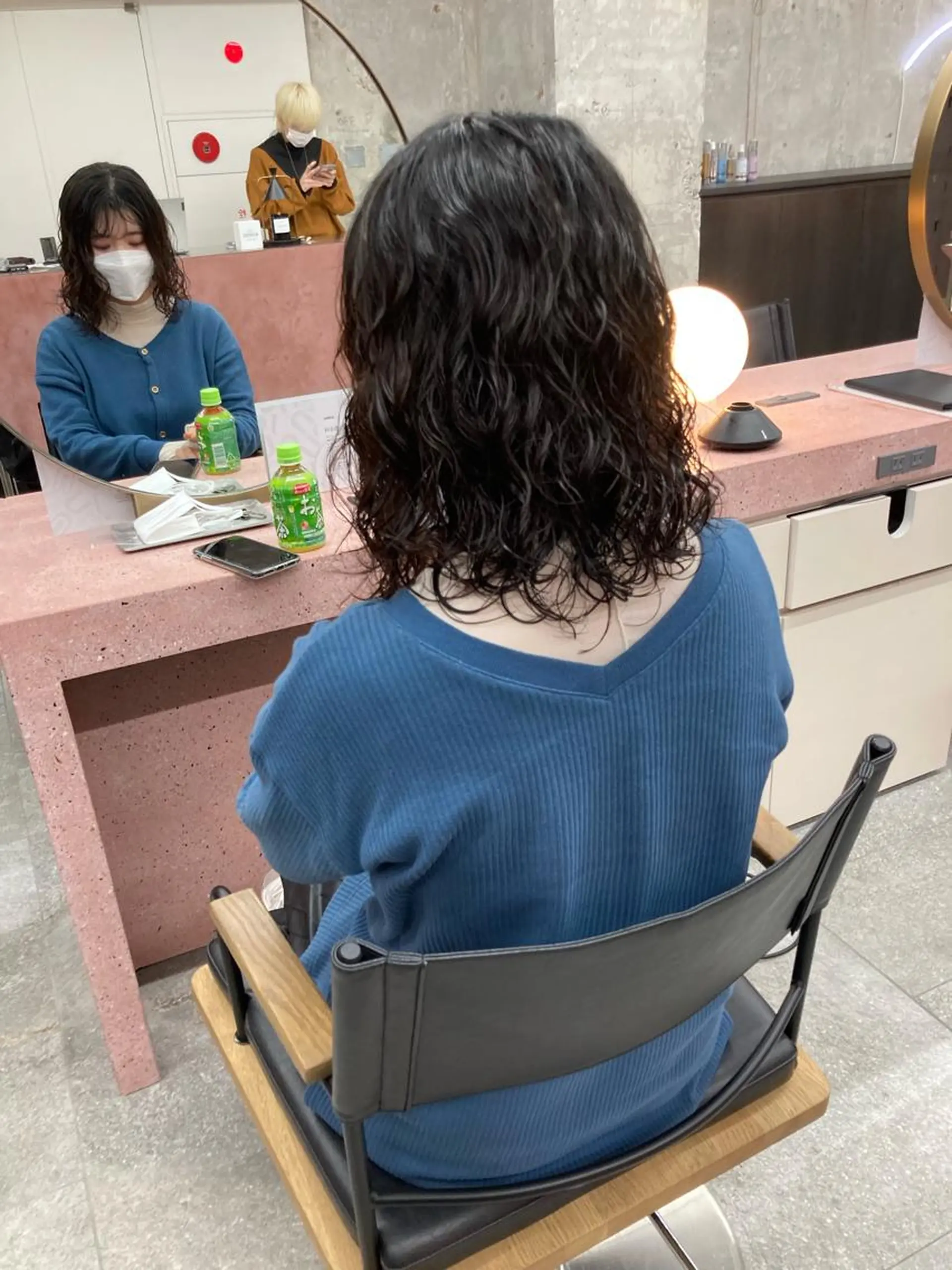 ミディアム カラー パーマ ミディアムパーマ カット ヘアカラー パーマ 小木曽智美 /ボブ/ショートのヘアスタイル