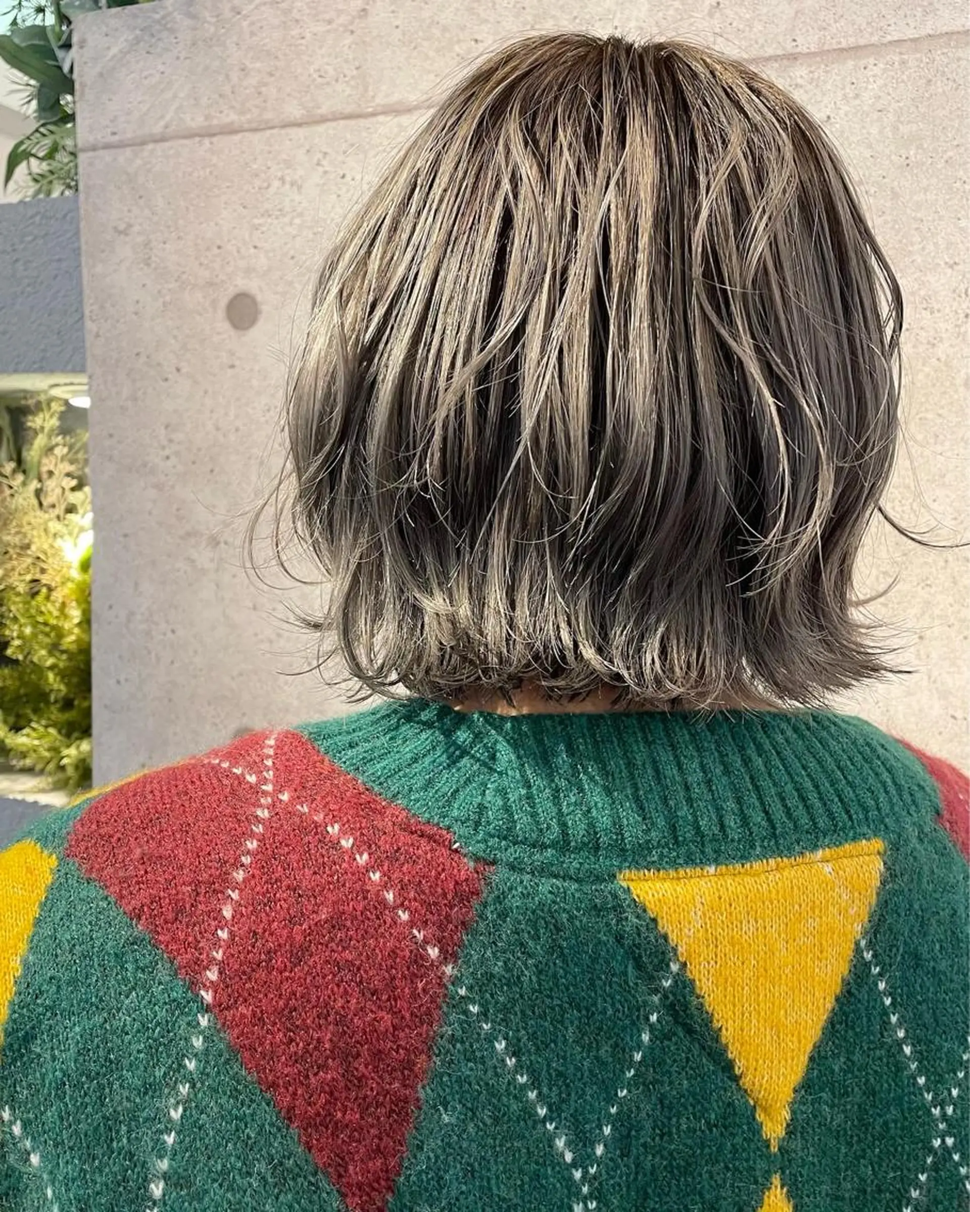 ミディアム カラー グレージュ シルバー シルバーグレージュ sato ayaka ｜透明感カラー🫧のヘアスタイル