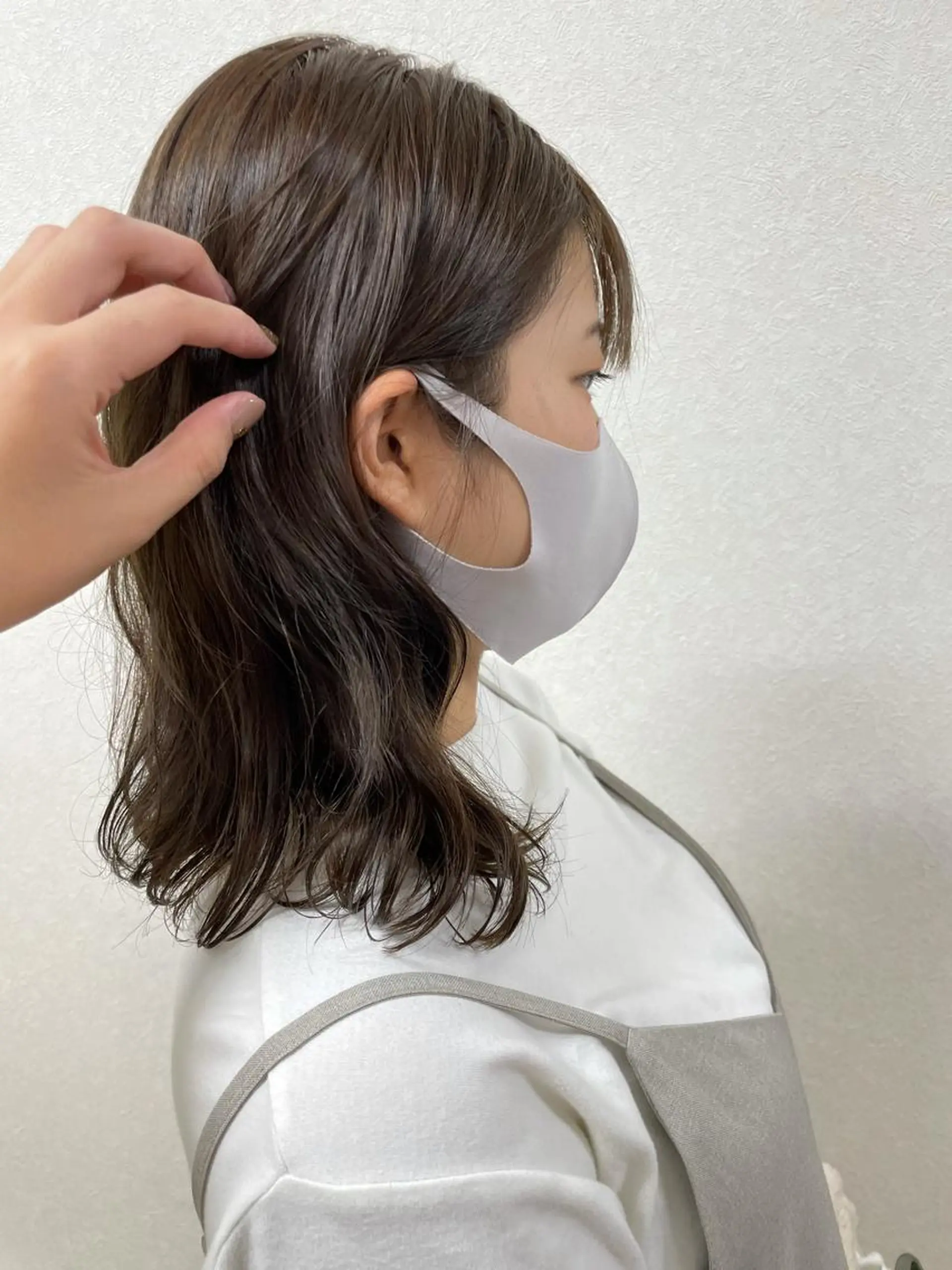 ミディアム カラー パーマ ヘアアレンジ like みやびのヘアスタイル