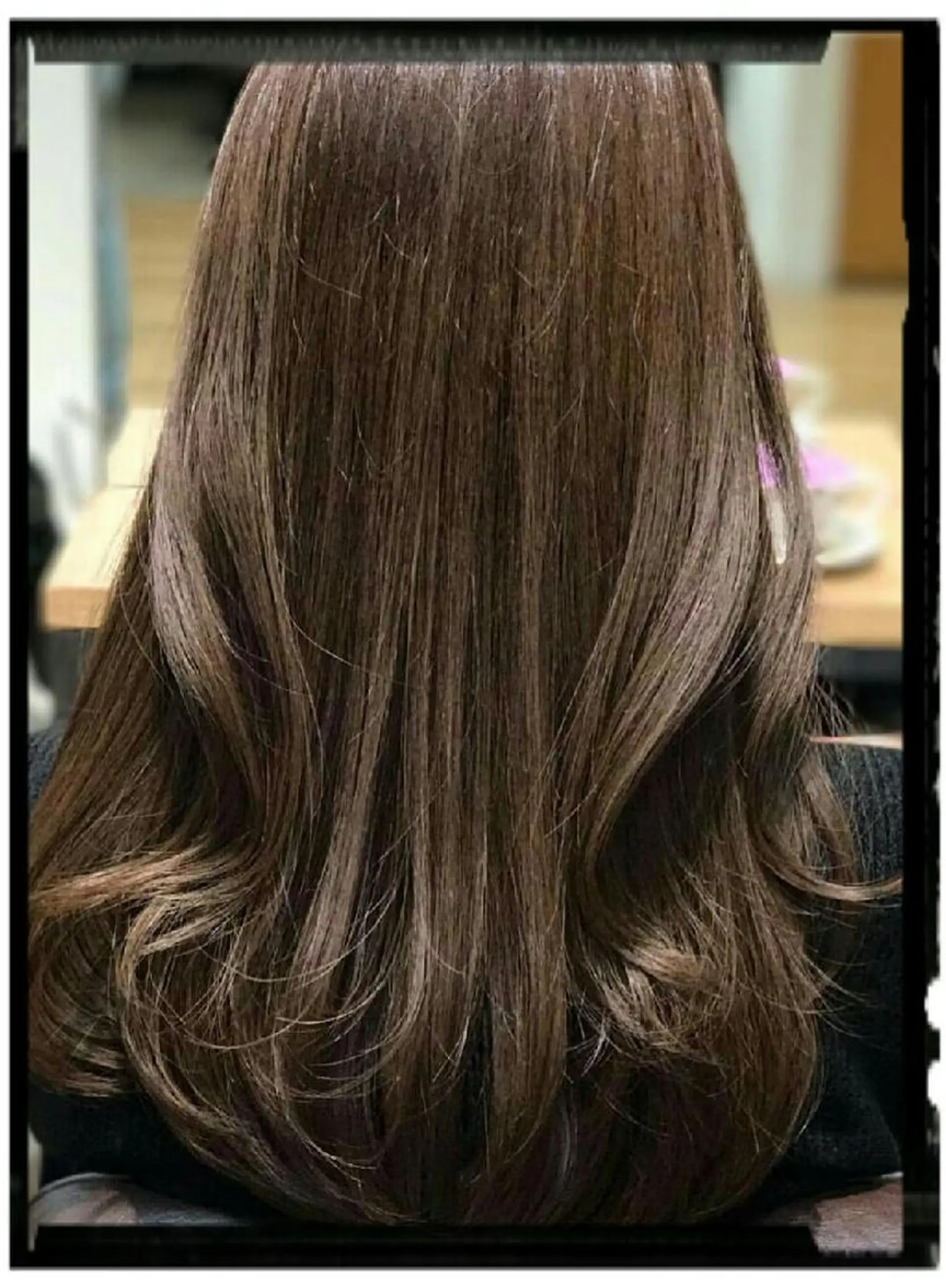 セミロング カラー パーマ グレージュ モカグレージュ 畑中秀平💛艶髪💜 Babylon 代表のヘアスタイル