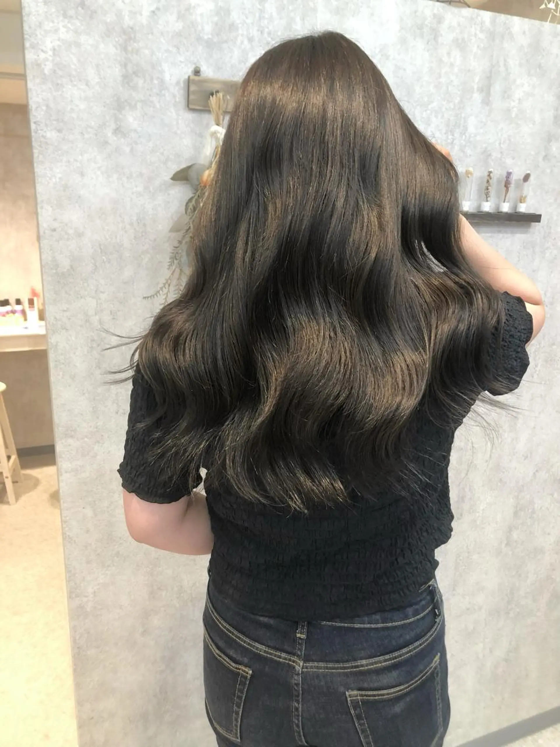 ロング カラー ヘアアレンジ 山本 史奈のヘアスタイル