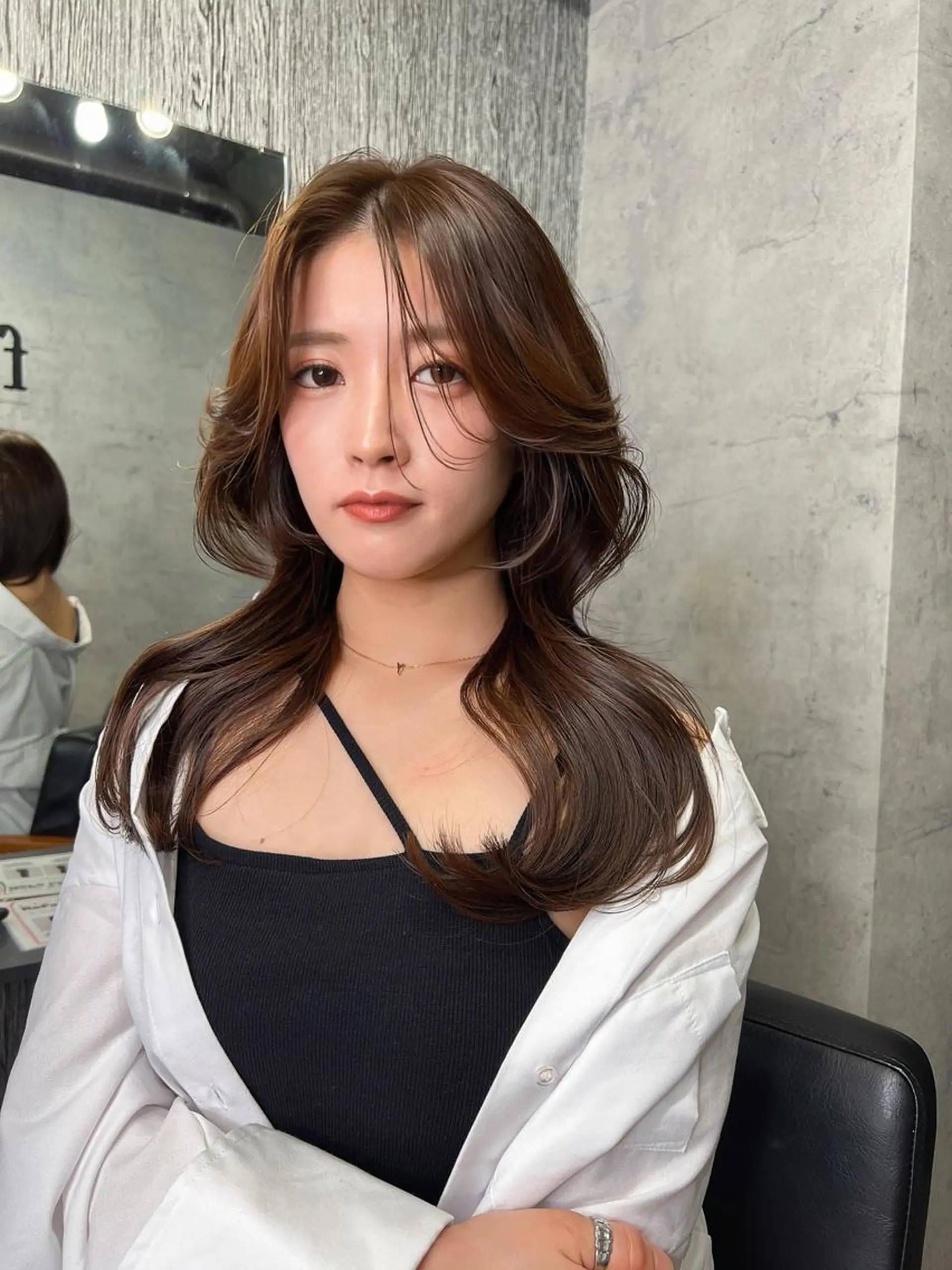 セミロング 🇰🇷韓国トレンド ヘア🇰🇷高田のヘアスタイル