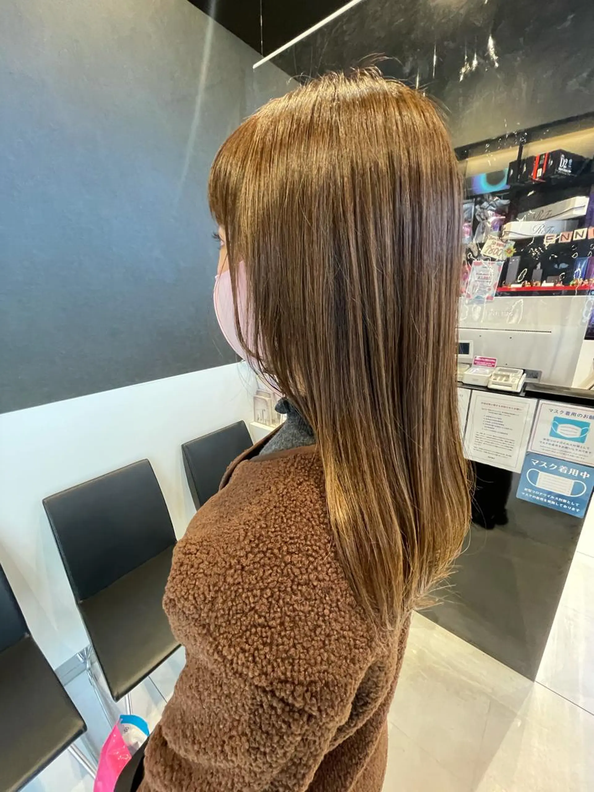 セミロング カラー ベージュカラー メンズヘア特化 崎田 成人のヘアスタイル