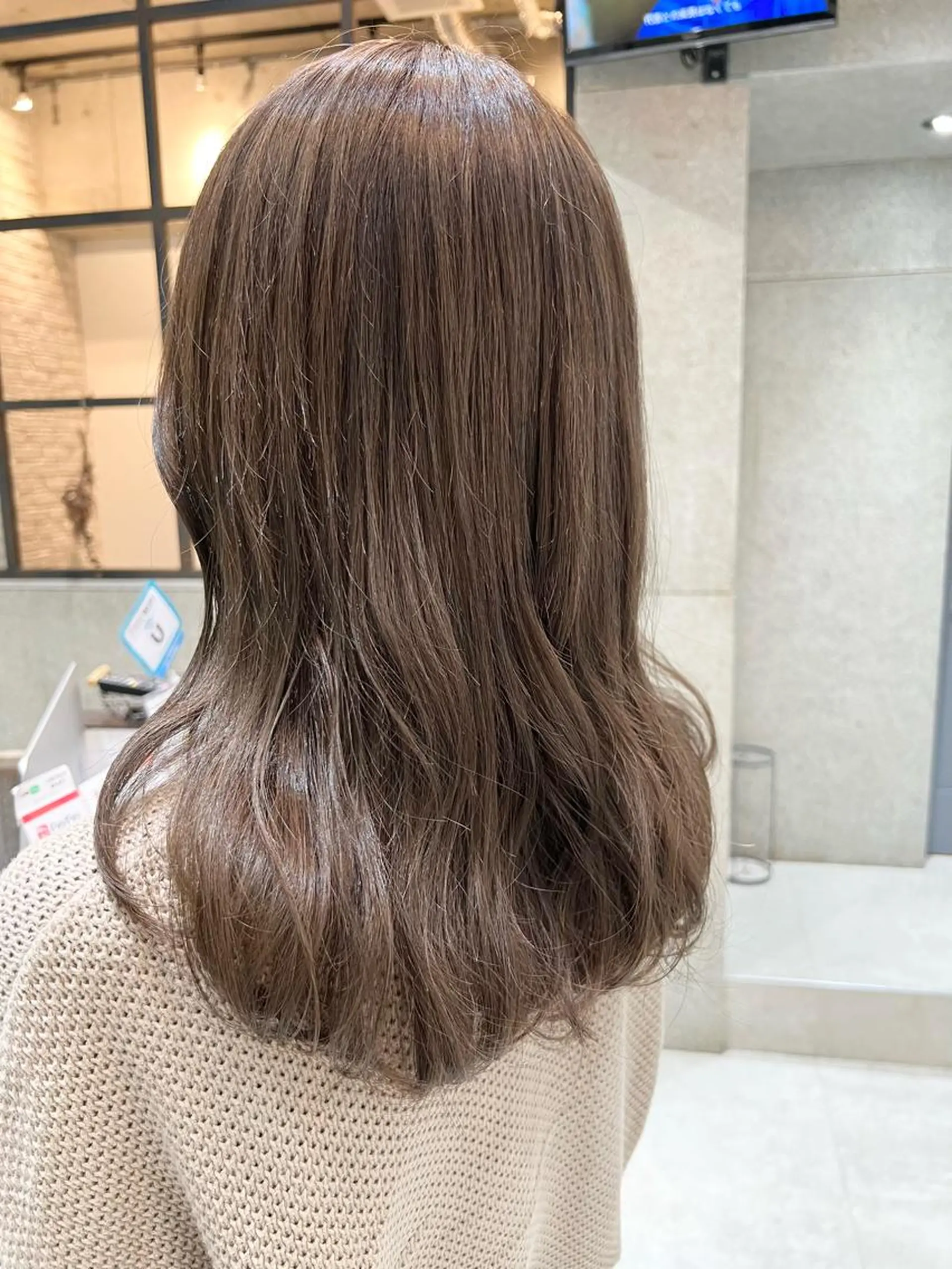 セミロング カラー ベージュカラー 透明感カラー ハイライトカラー ハイライト 🌿ニュアンス/髪質 改善🌿Fukudaのヘアスタイル