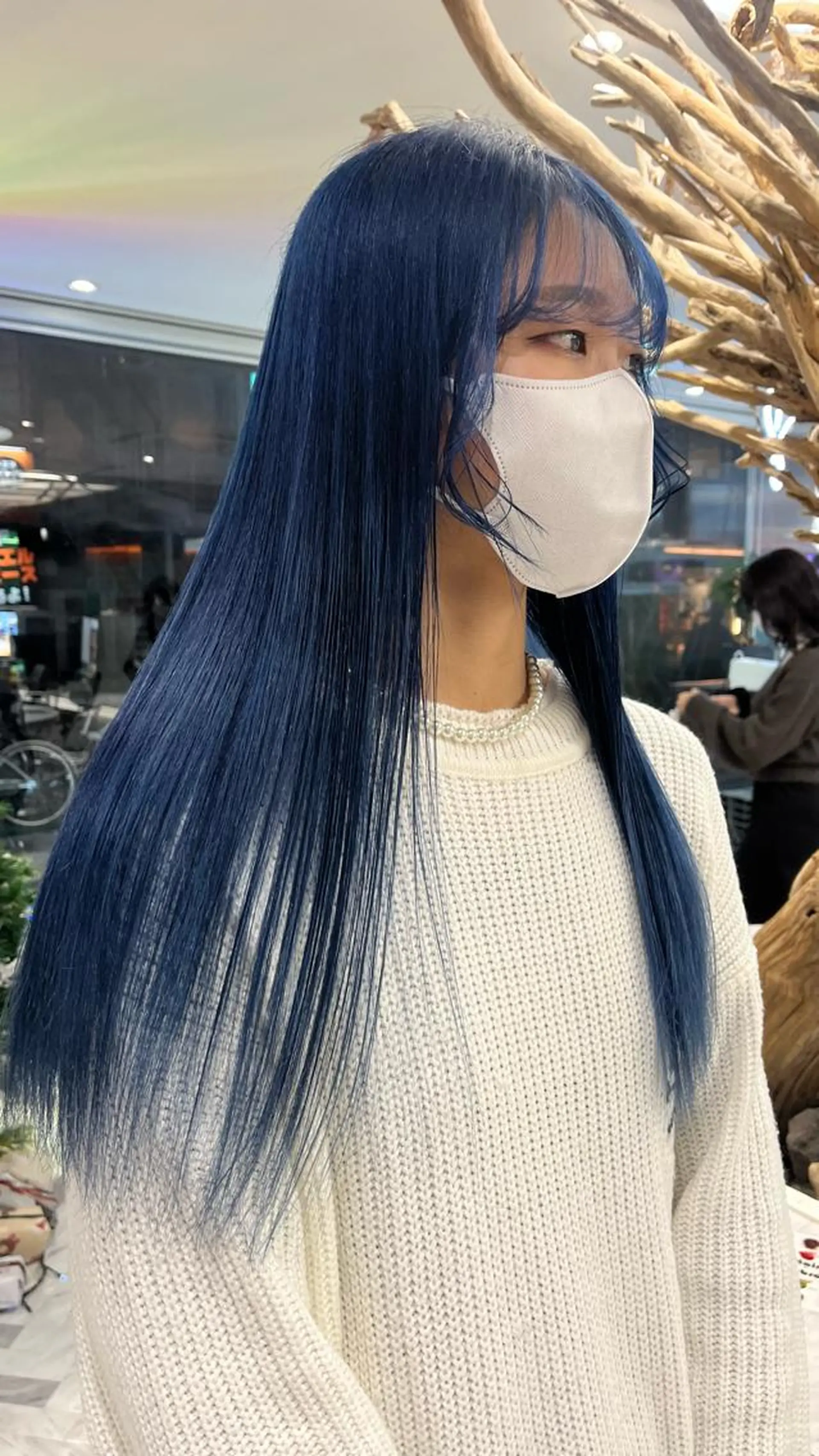 ロング カラー ネイル ダブルカラー ヘアカラー mai🤍縮毛酸性ス トレート/アイリストのヘアスタイル